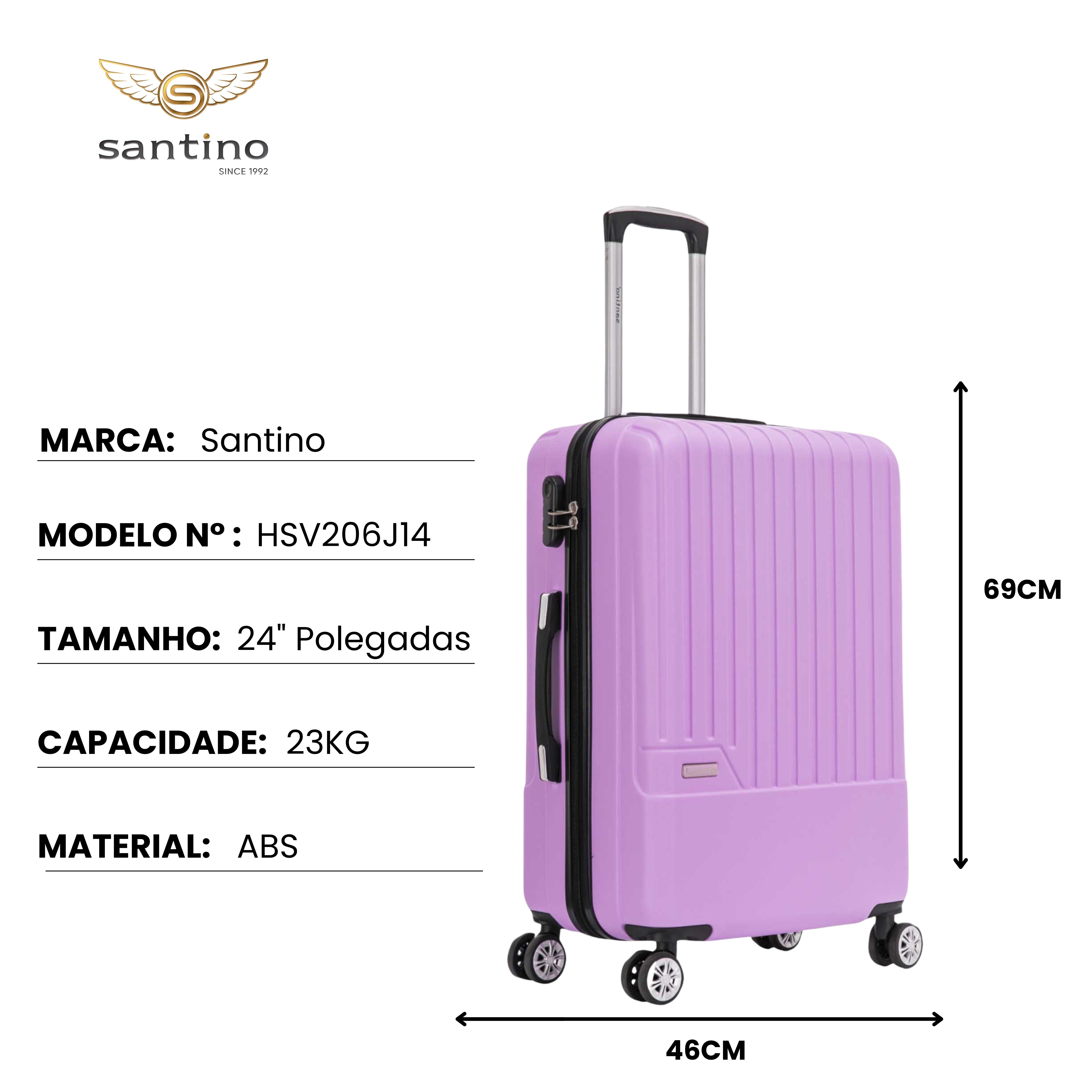 Lincoln Road 3-Piece Hard Luggage Set Santino MZV505J