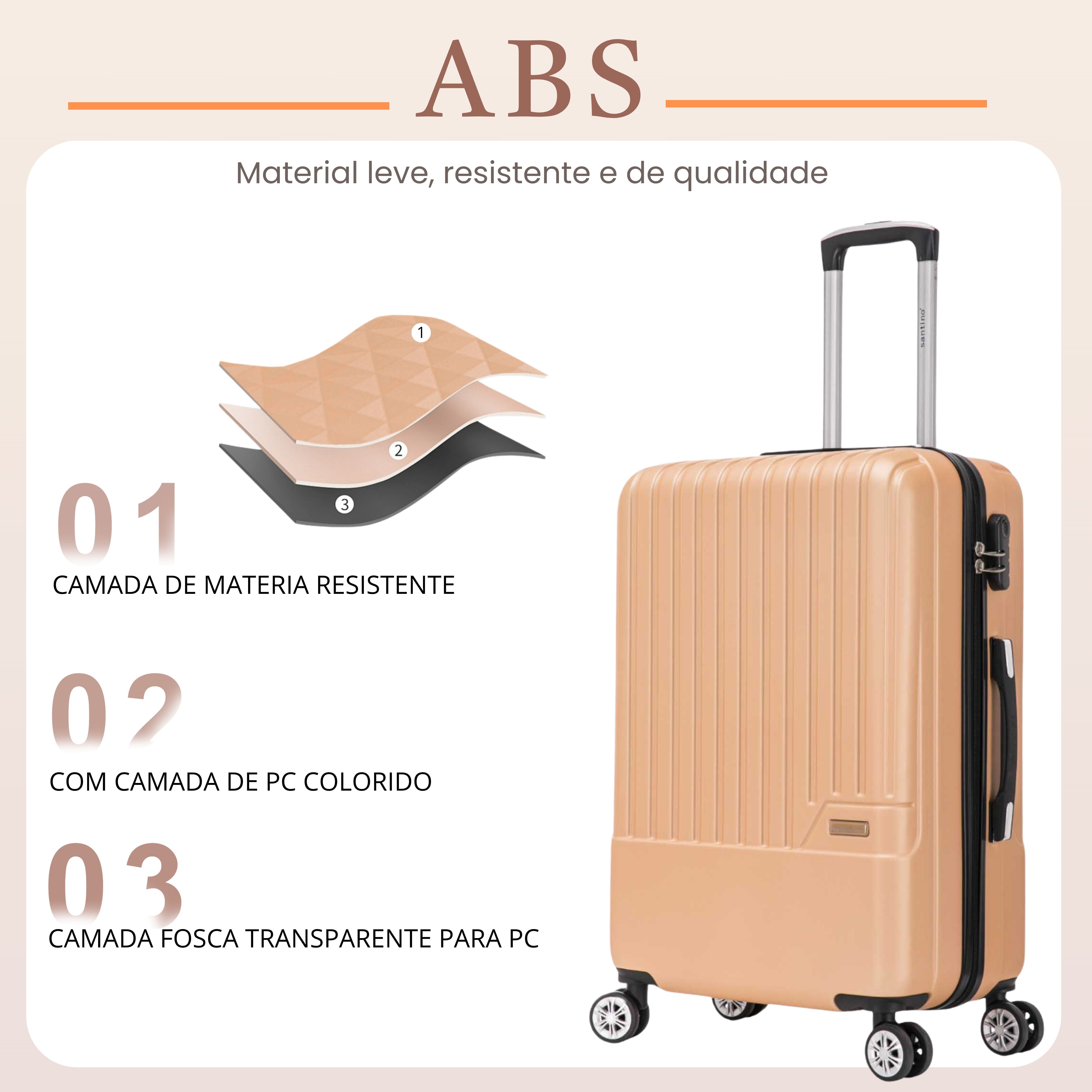 Lincoln Road Hardside 360° Santino M Travel Suitcase - MZV505M