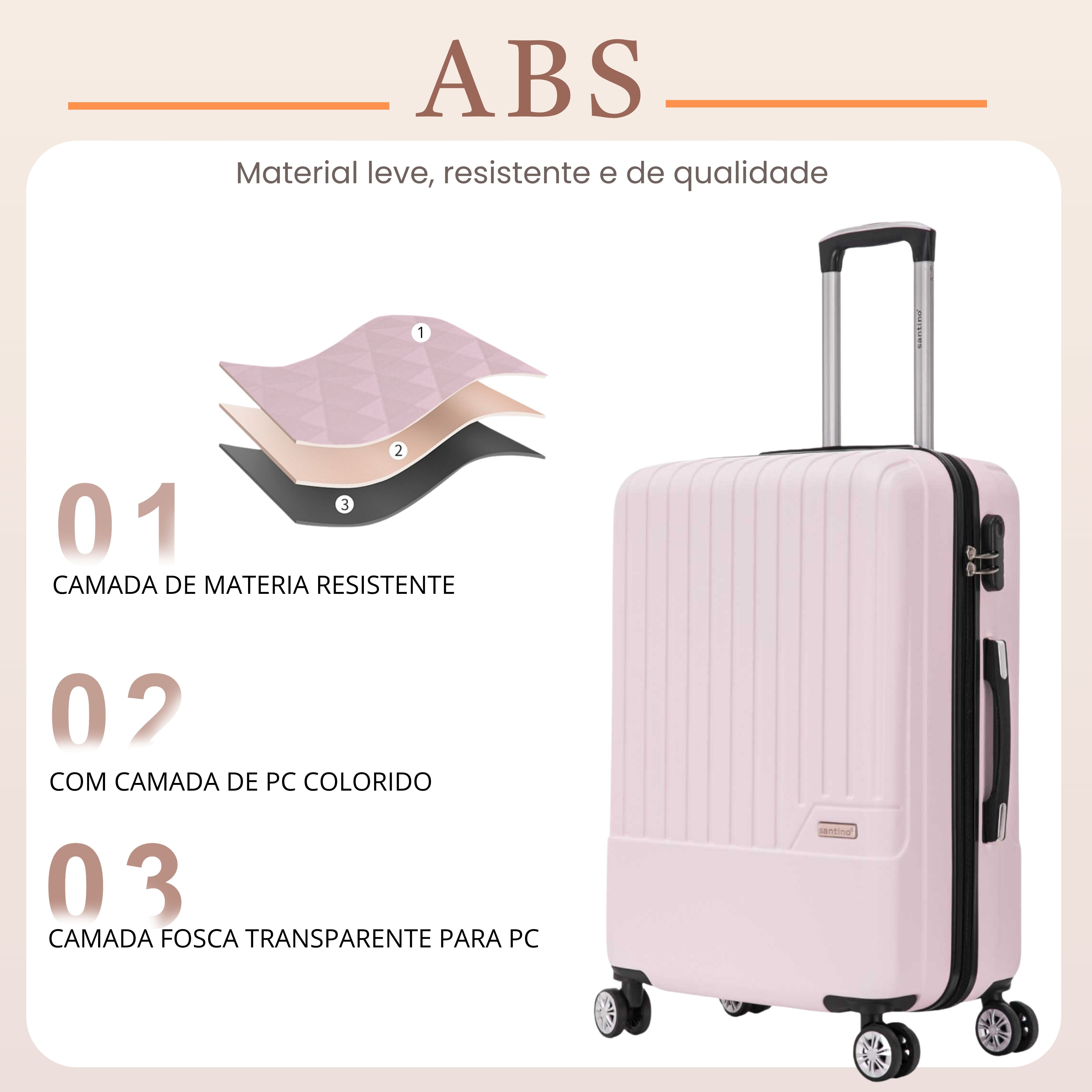 Lincoln Road Hardside 360° Santino M Travel Suitcase - MZV505M