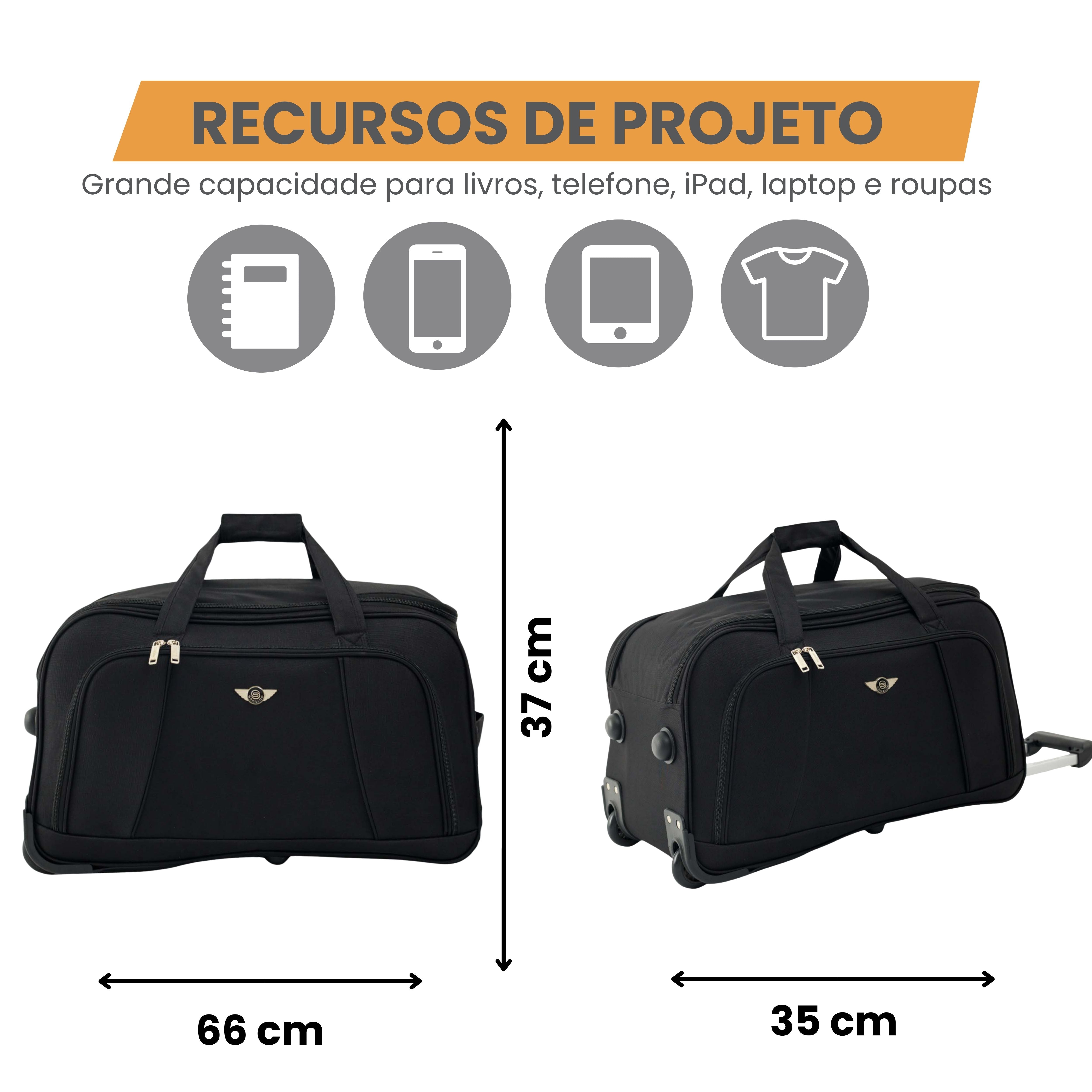 Sardinia Pol 2 Wheels Santino G Travel Bag - NDS501G