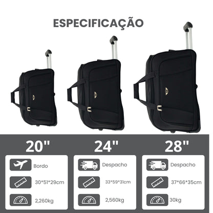 Sardinia Polyester 3-piece Travel Bag Set Santino - NDS501J