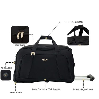 Sardinia Polyester 3-piece Travel Bag Set Santino - NDS501J
