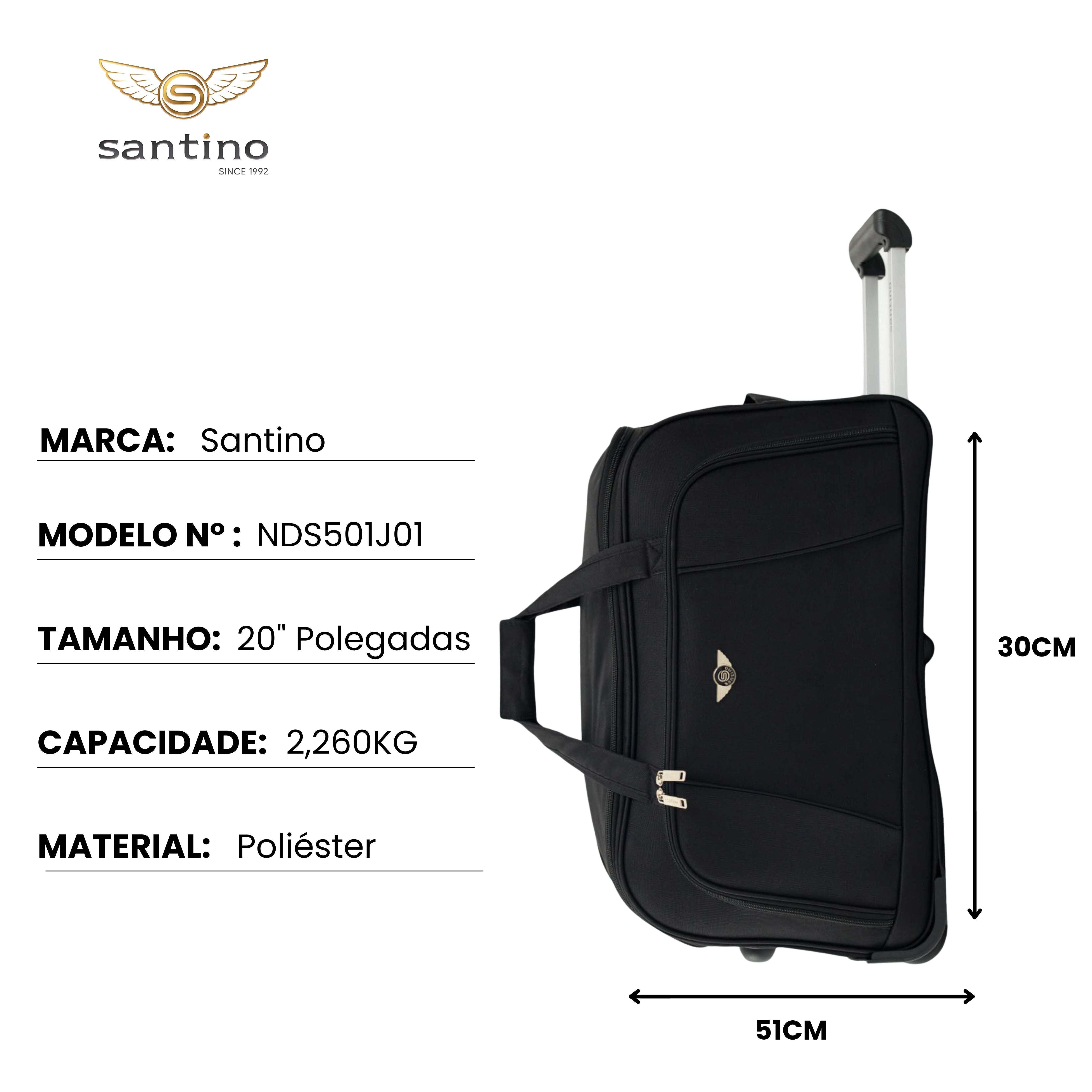 Sardinia Polyester 3-piece Travel Bag Set Santino - NDS501J