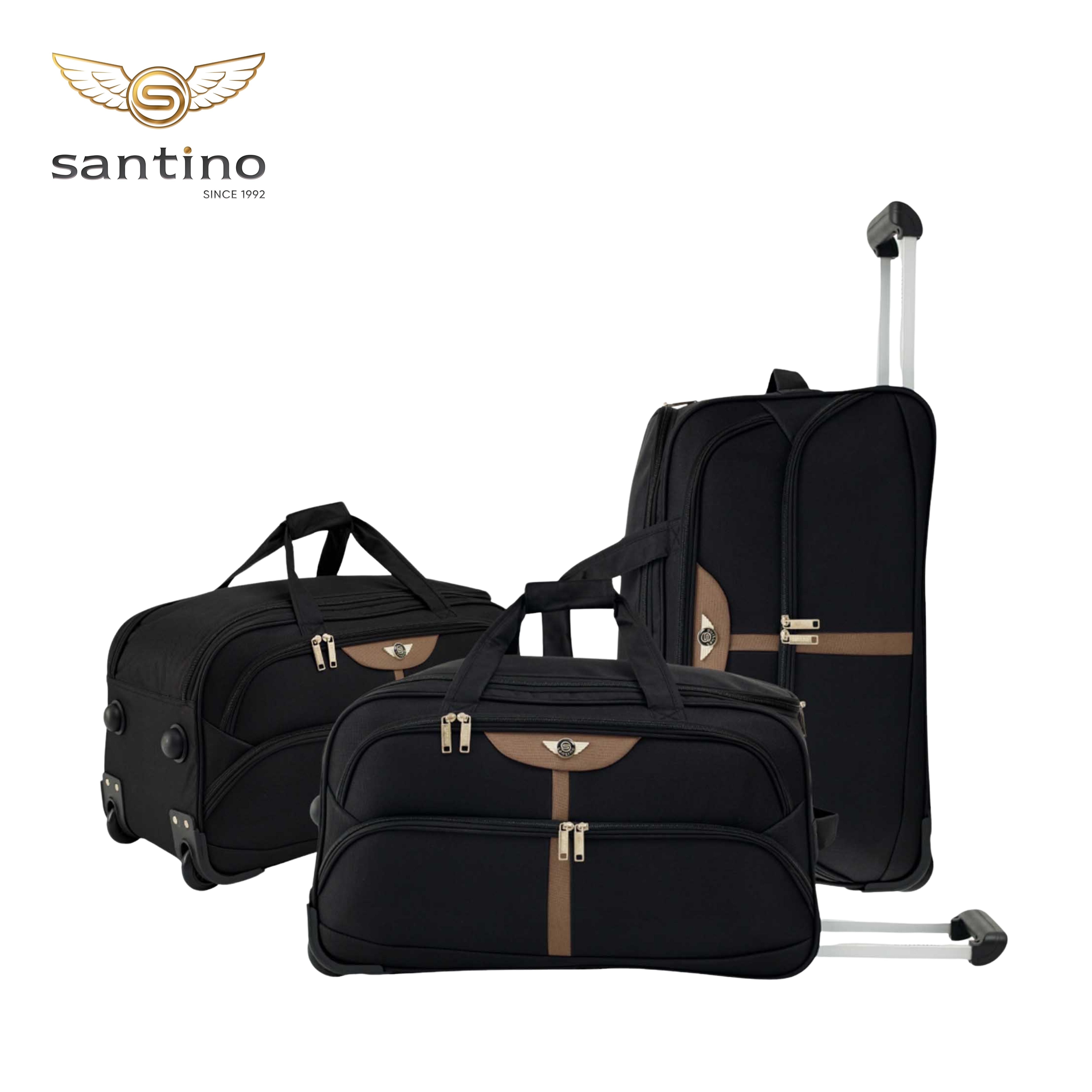 Santino 3-piece Panay Polyester Travel Bag Set - NDS502J