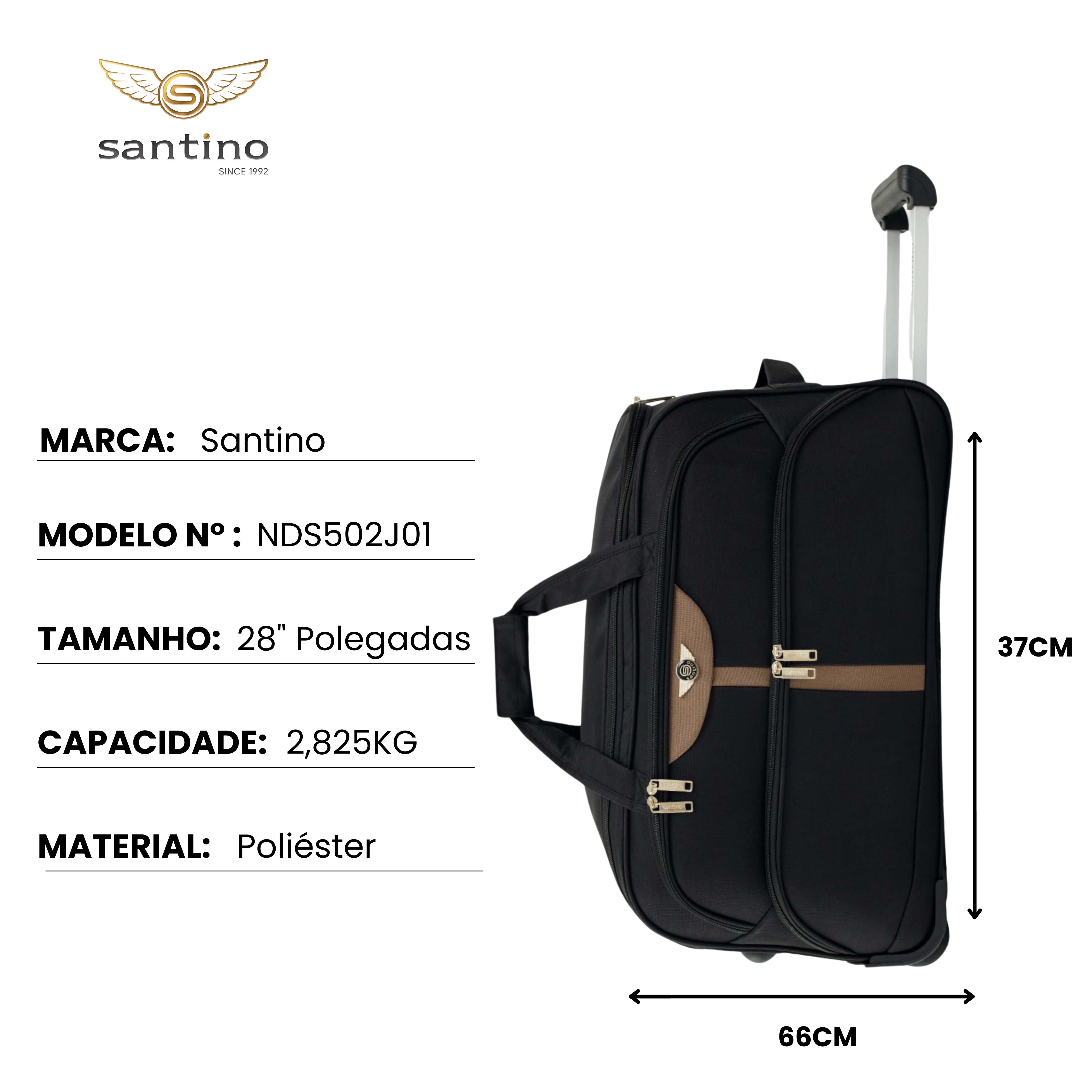 Santino 3-piece Panay Polyester Travel Bag Set - NDS502J