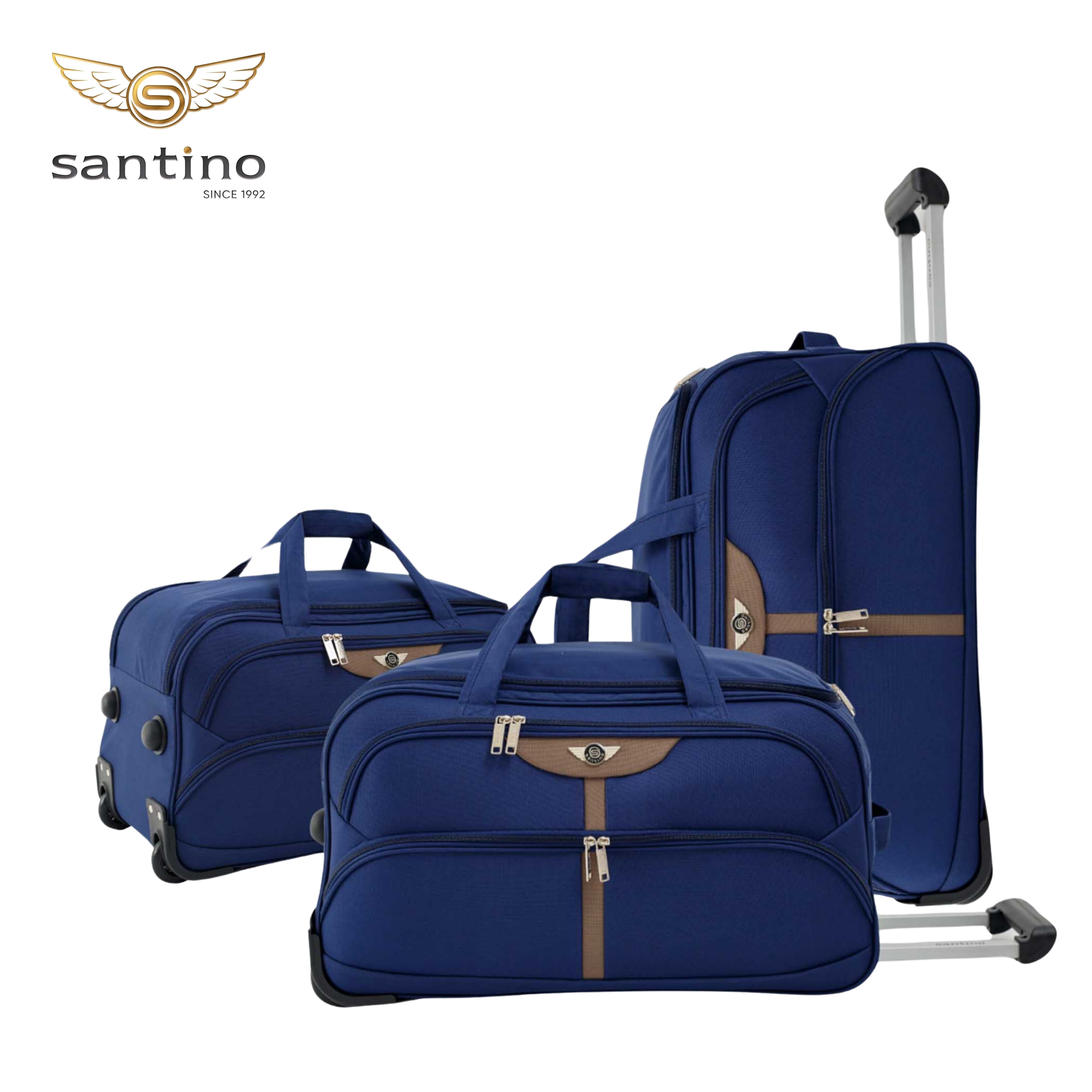 Santino 3-piece Panay Polyester Travel Bag Set - NDS502J