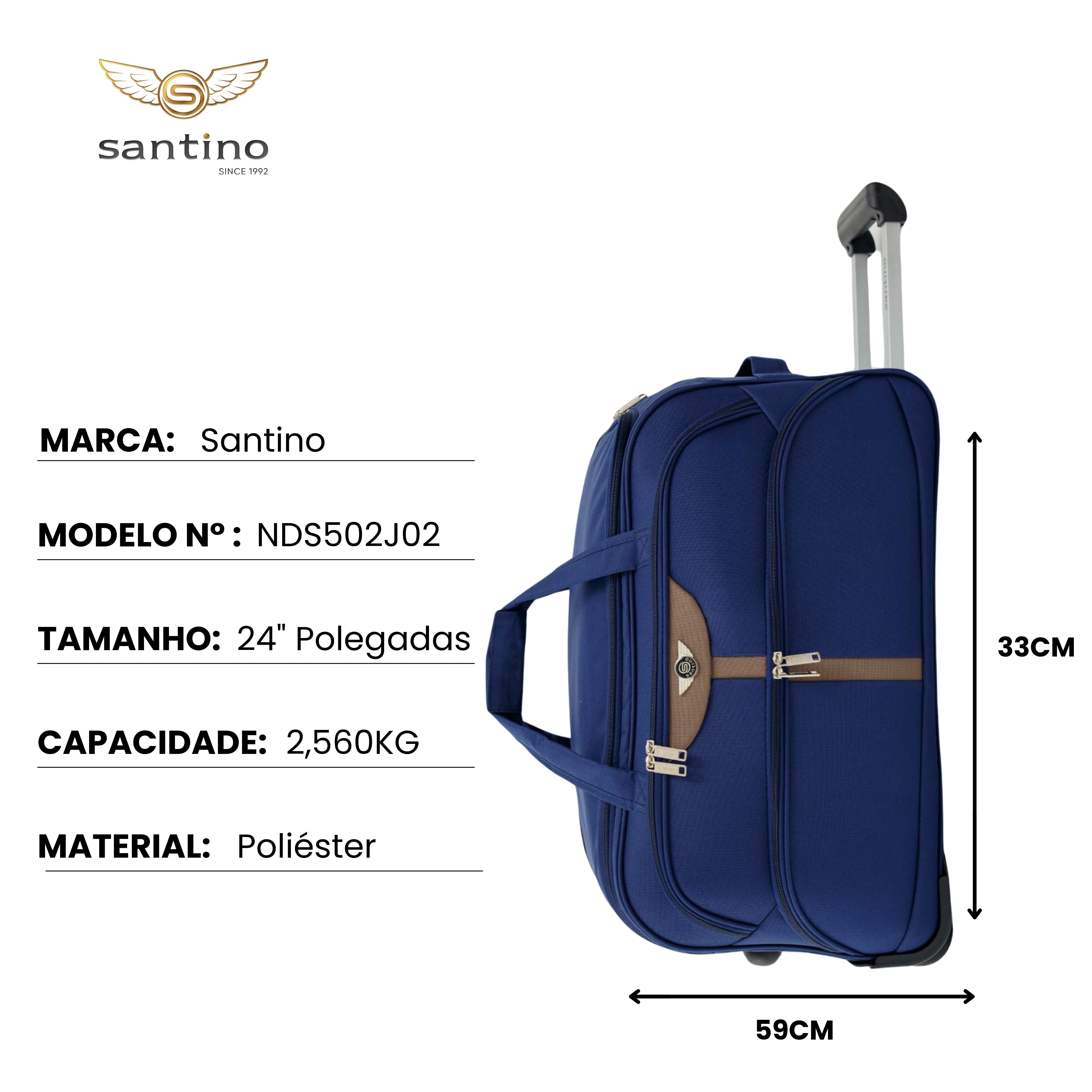Santino 3-piece Panay Polyester Travel Bag Set - NDS502J