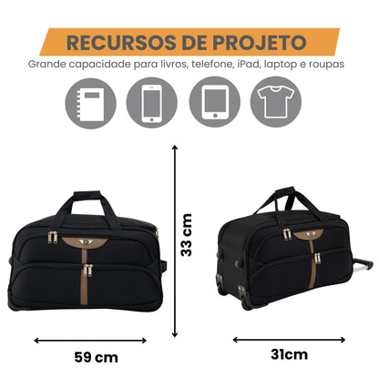 Panay Polyester Travel Bag with 2 Wheels Santino M - NDS502M