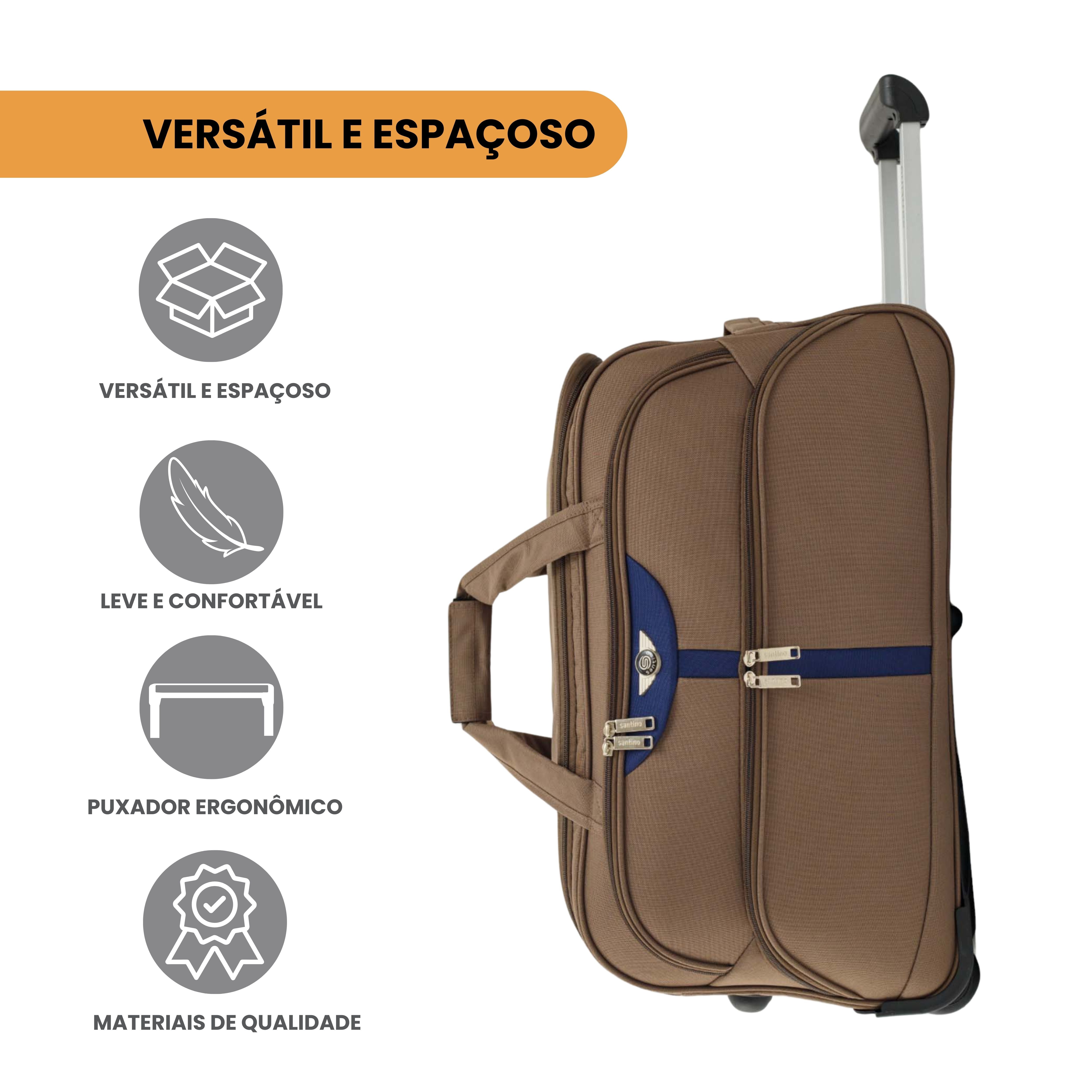 Panay Polyester Travel Bag with 2 Wheels Santino P - NDS502P