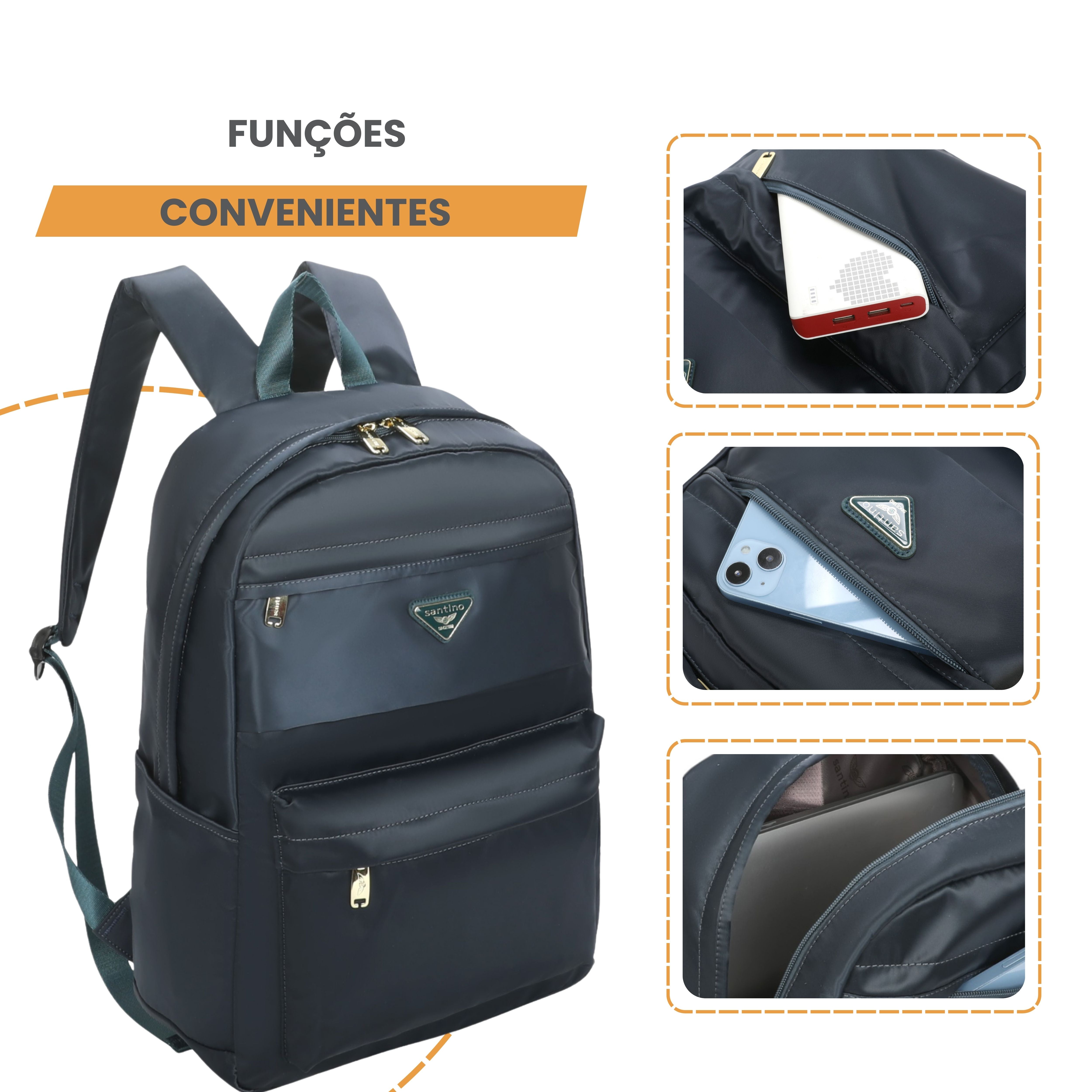 Blossom Santino Backpack Bag - SAB409U02 - Navy Blue