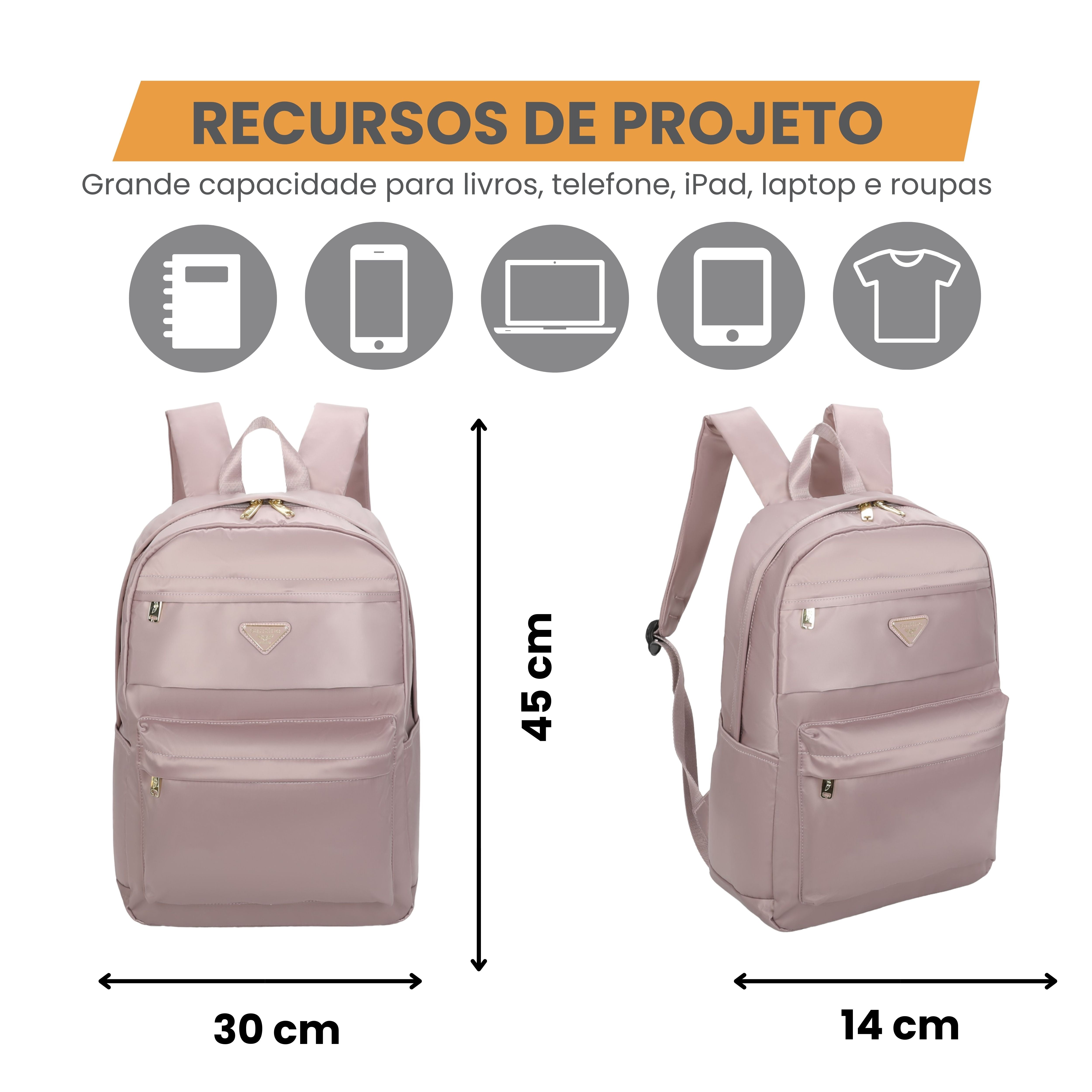 Blossom Santino Backpack Bag - SAB409U62 - Light Pink