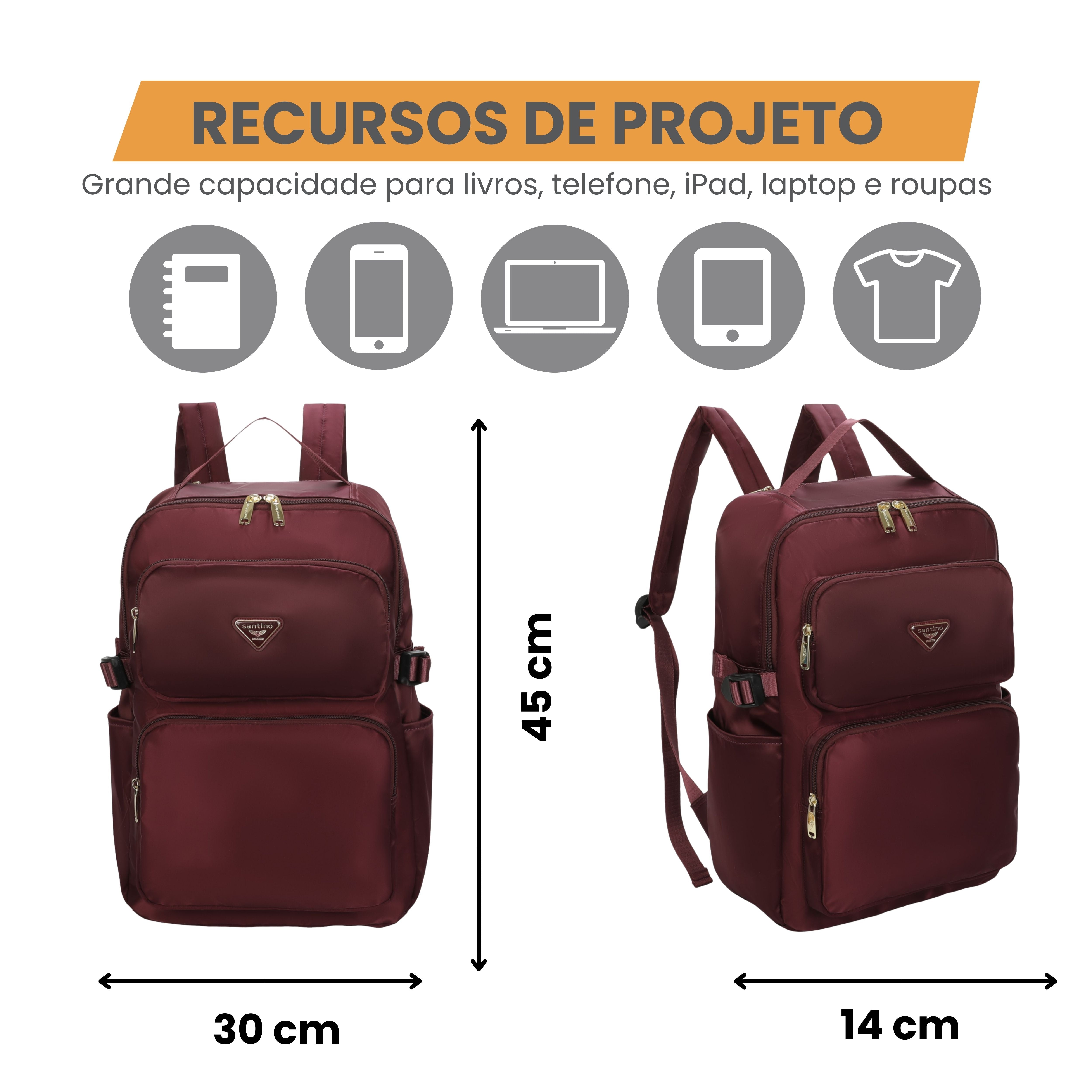 Hazel Santino Backpack Bag - SAB410U08 - Wine