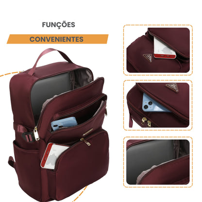 Hazel Santino Backpack Bag - SAB410U08 - Wine