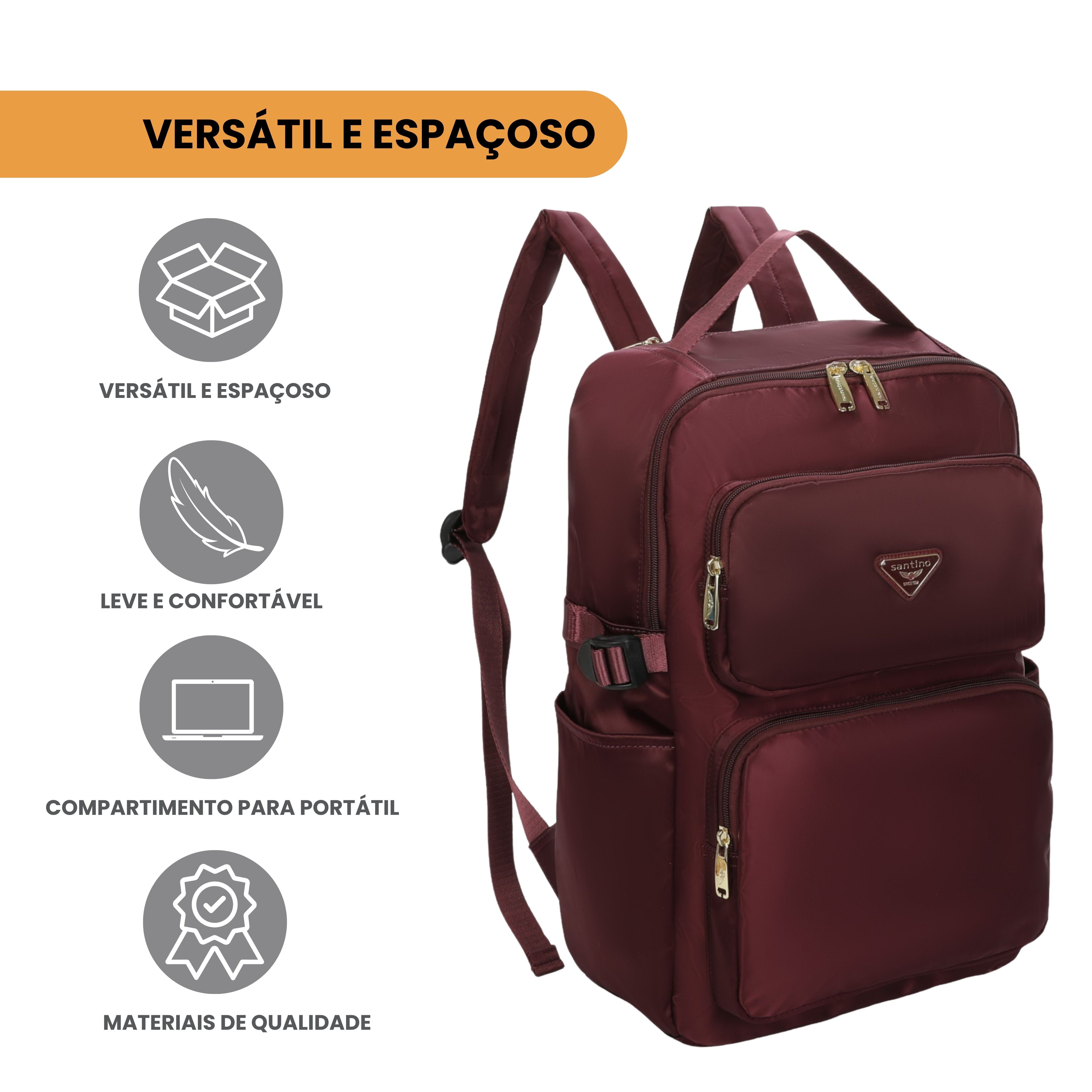 Hazel Santino Backpack Bag - SAB410U08 - Wine