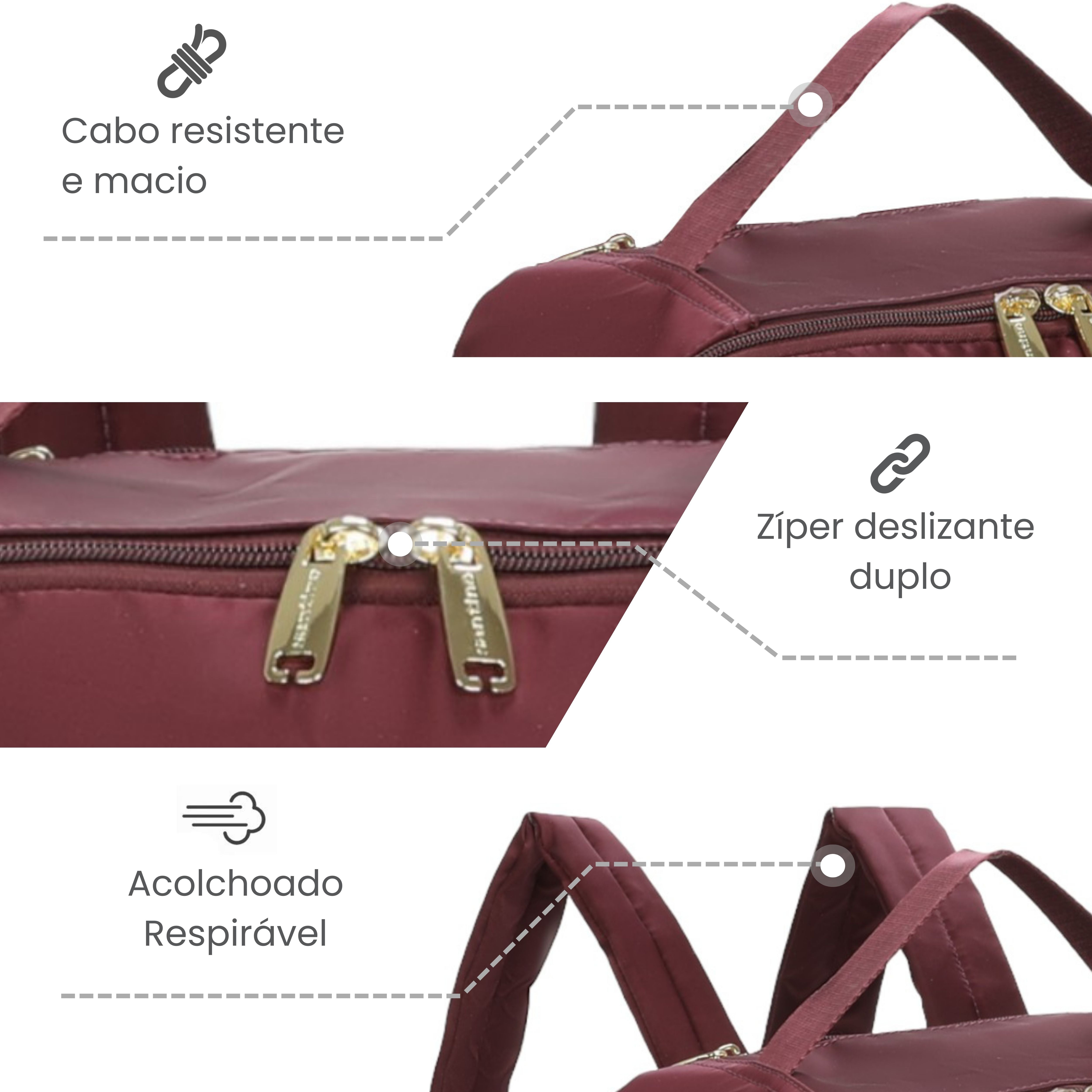 Hazel Santino Backpack Bag - SAB410U08 - Wine