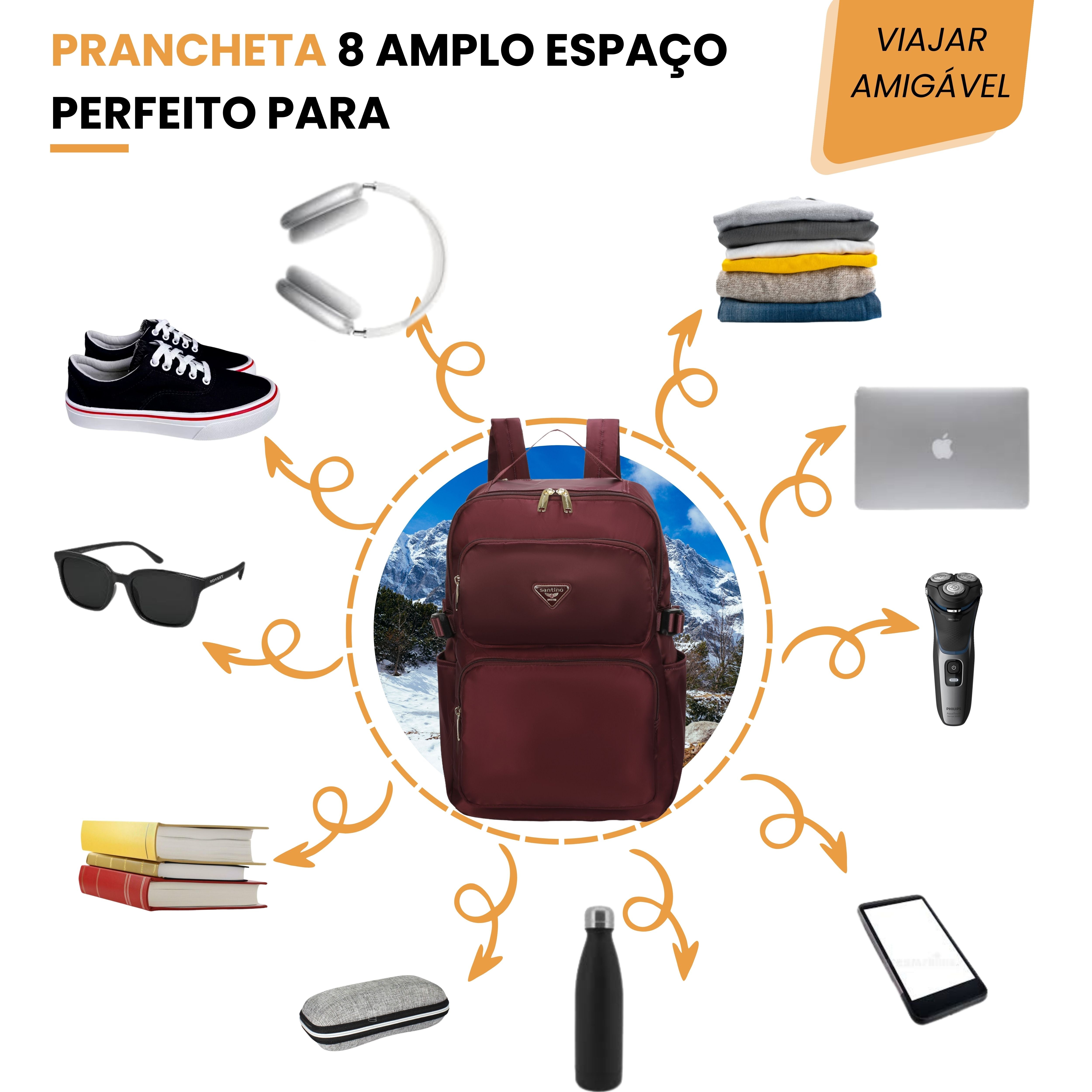 Hazel Santino Backpack Bag - SAB410U08 - Wine