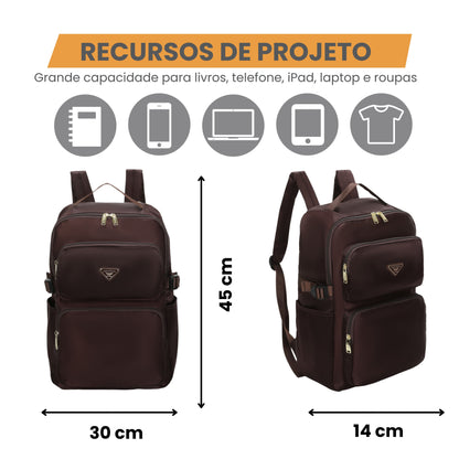 Hazel Santino Backpack Bag - SAB410U11 - Brown