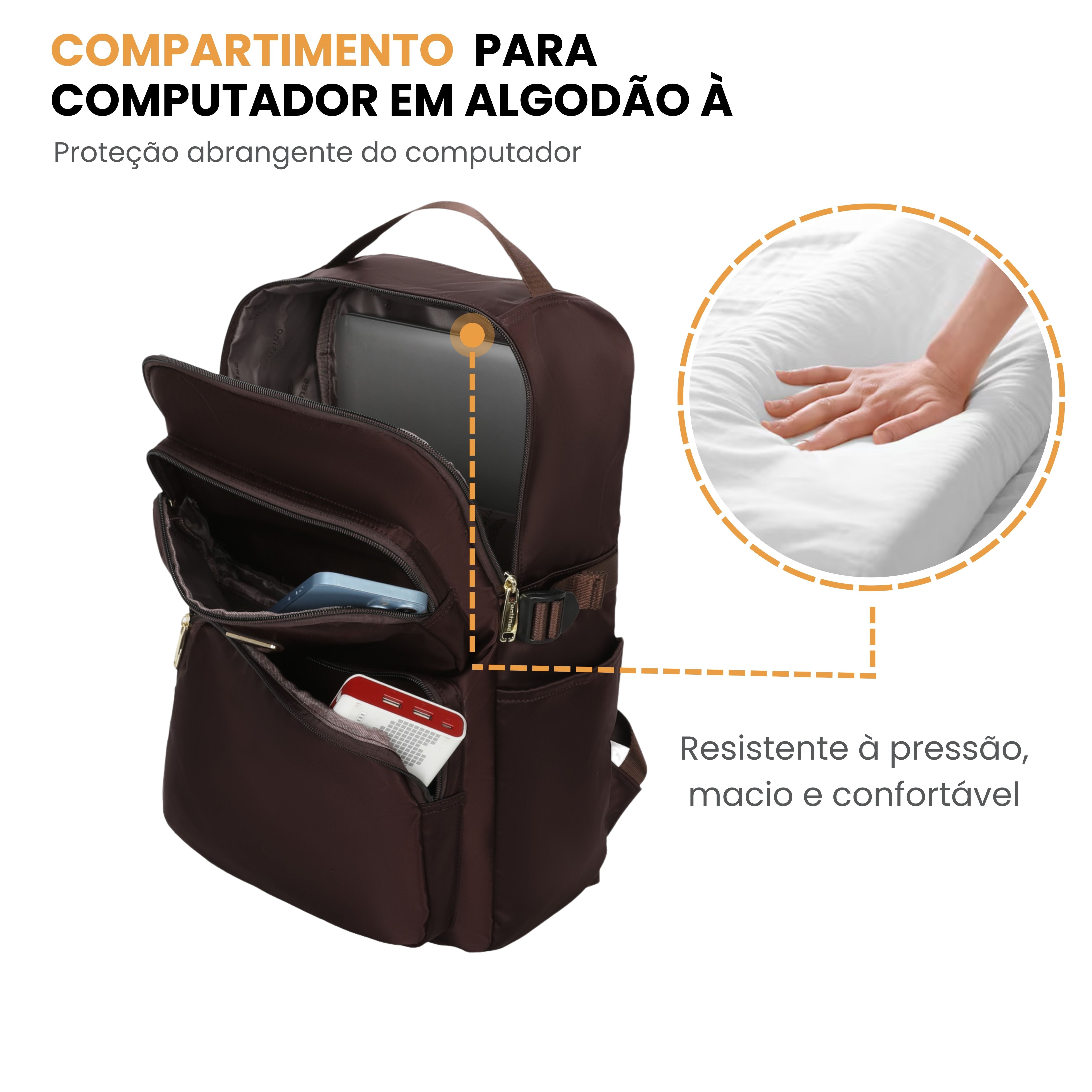 Hazel Santino Backpack Bag - SAB410U11 - Brown