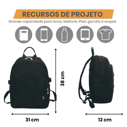 Santino Freesia Backpack Bag - SAB411U01 - Black