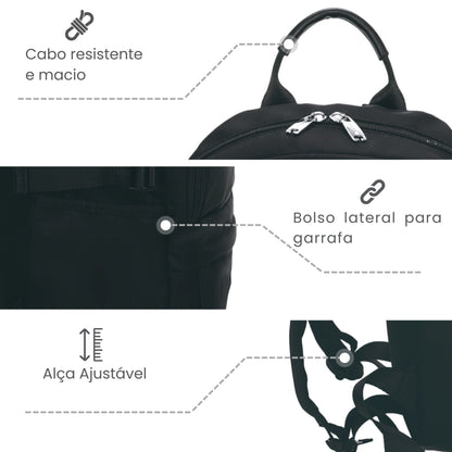 Santino Freesia Backpack Bag - SAB411U01 - Black