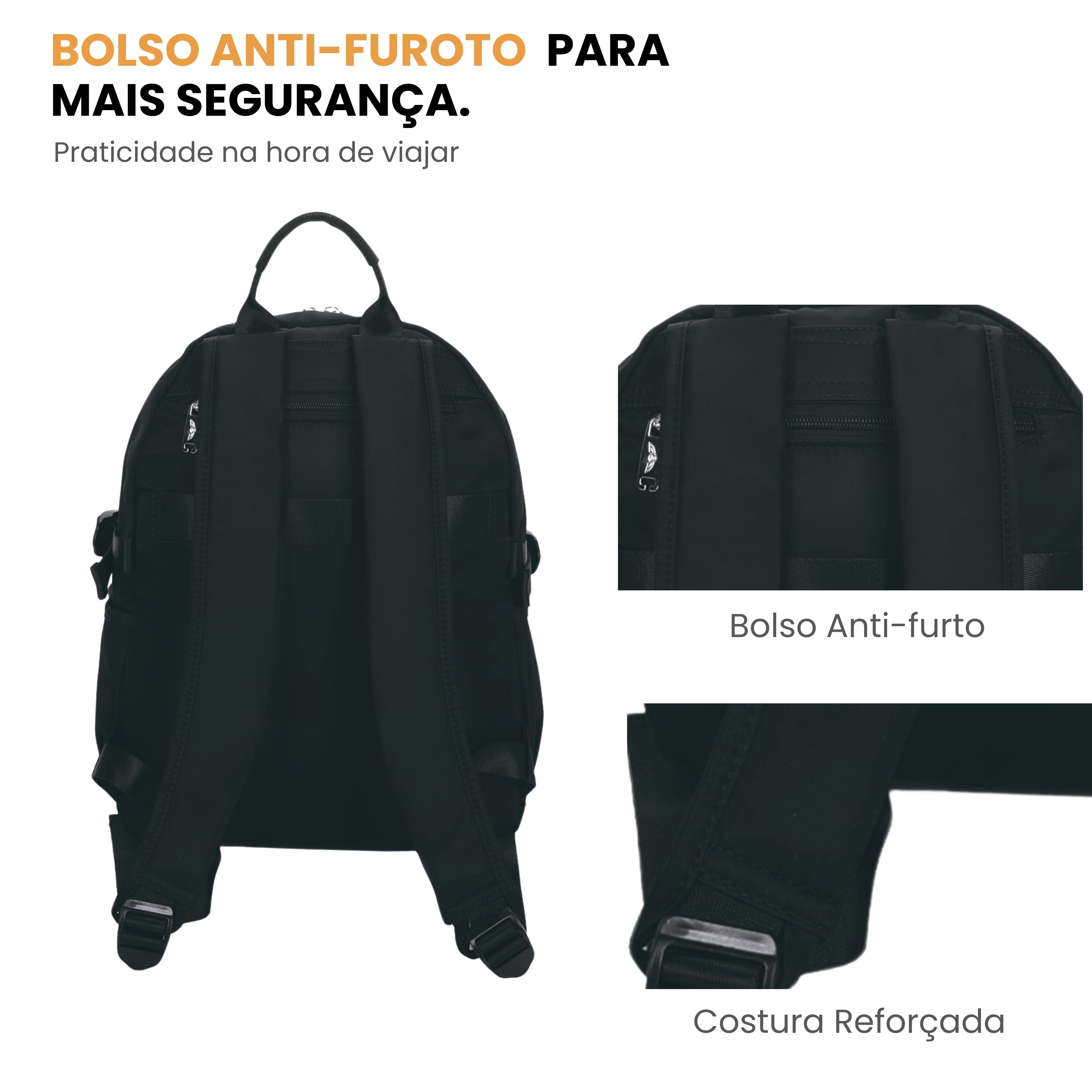 Santino Freesia Backpack Bag - SAB411U01 - Black