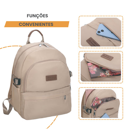 Santino Freesia Backpack Bag - SAB411U06 - Beige
