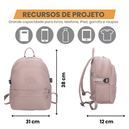 Santino Freesia Backpack Bag - SAB411U62 - Light Pink