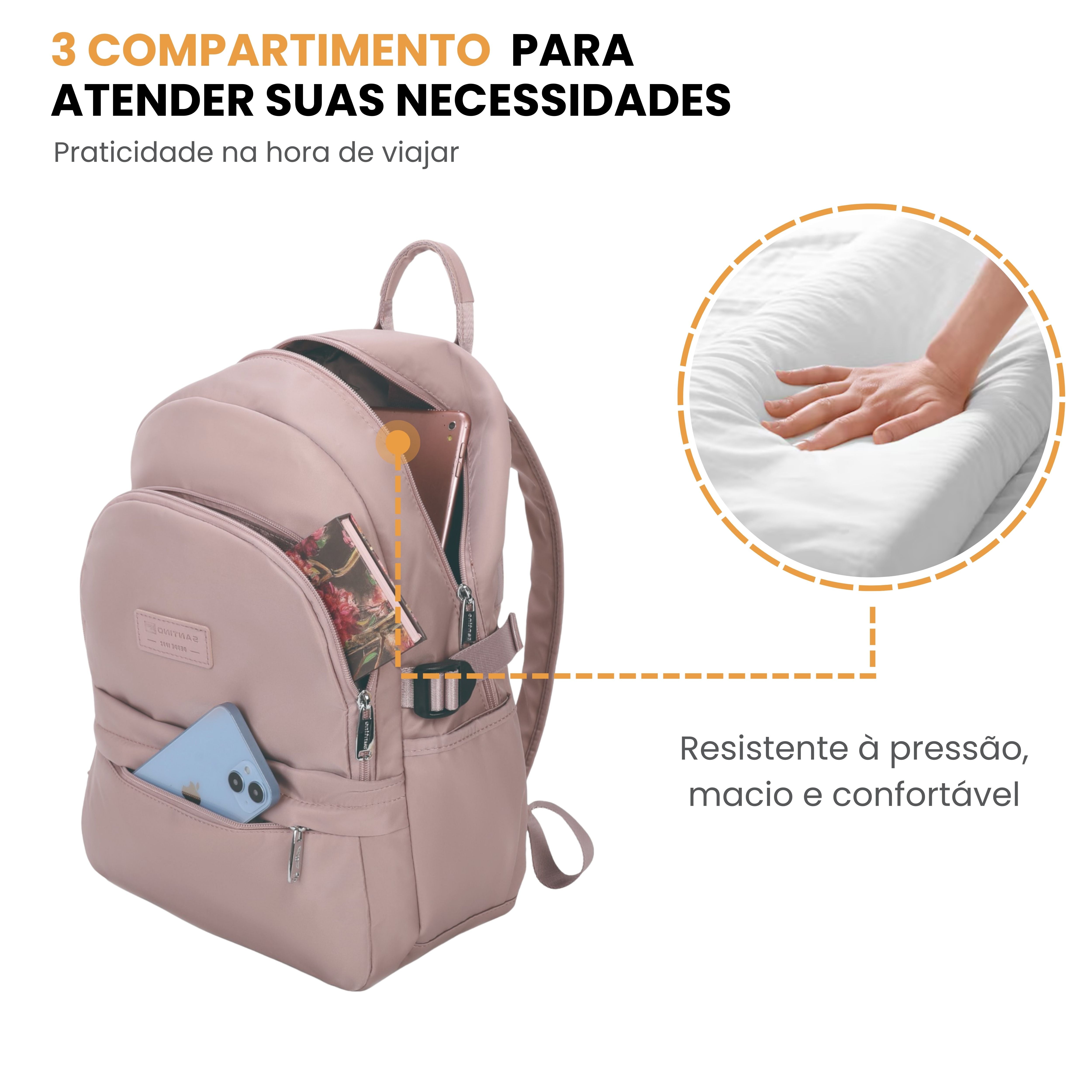 Santino Freesia Backpack Bag - SAB411U62 - Light Pink