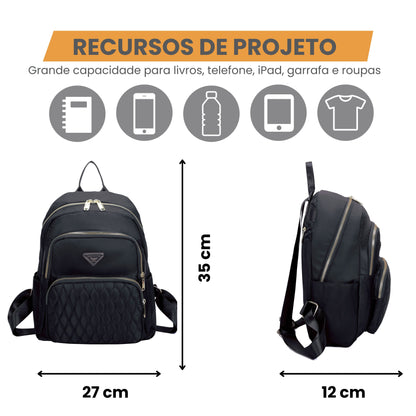 Amarílis Nylon Santino Backpack Bag Black SAB412U01