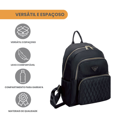 Amarílis Nylon Santino Backpack Bag Black SAB412U01