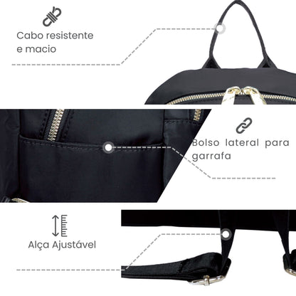 Amarílis Nylon Santino Backpack Bag Black SAB412U01