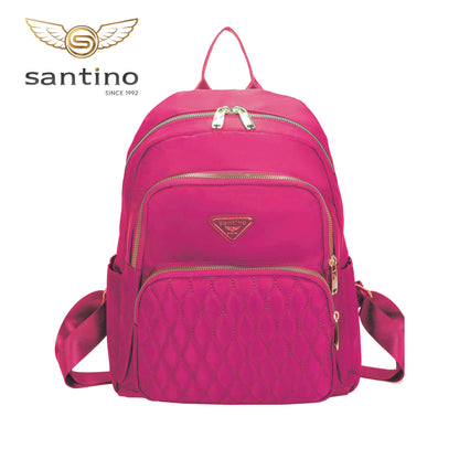 Amarílis Nylon Santino Pink Backpack Bag SAB412U47