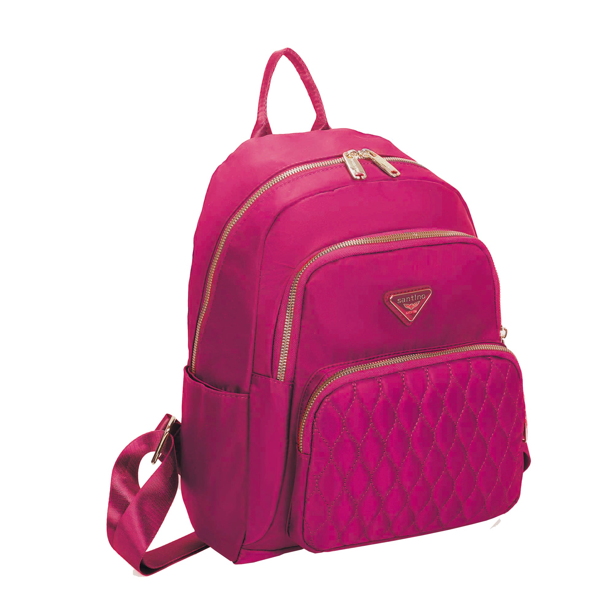 Amarílis Nylon Santino Pink Backpack Bag SAB412U47