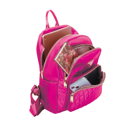Amarílis Nylon Santino Pink Backpack Bag SAB412U47
