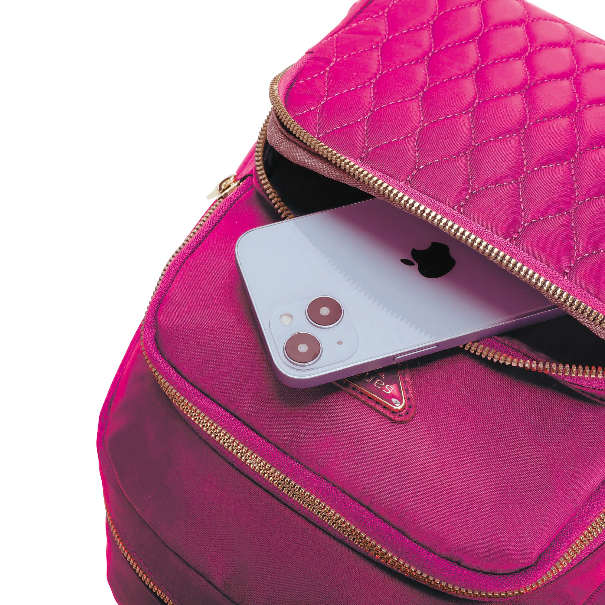 Amarílis Nylon Santino Pink Backpack Bag SAB412U47