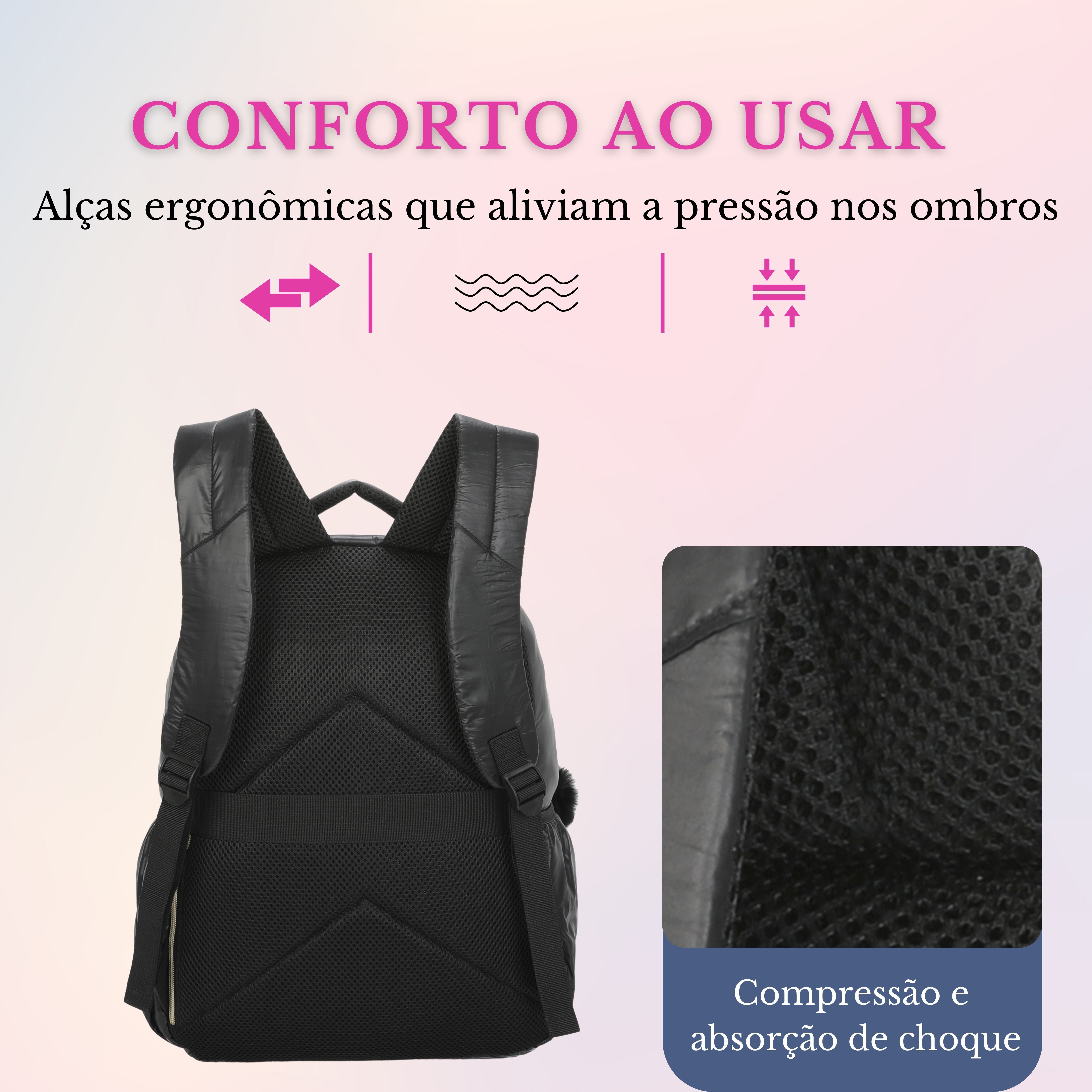 Meghan Santino Backpack Bag - SAB413U01 - Black