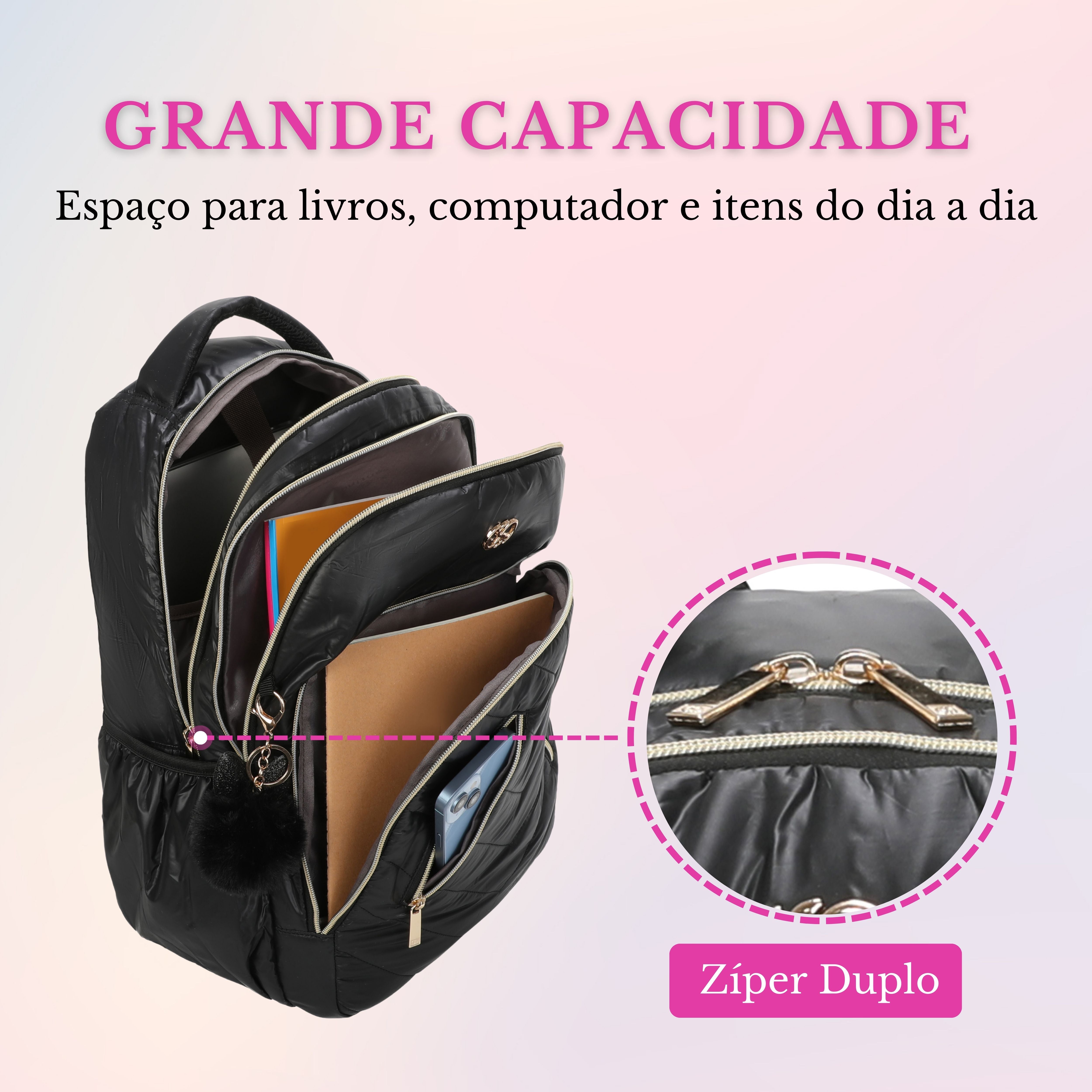 Meghan Santino Backpack Bag - SAB413U01 - Black