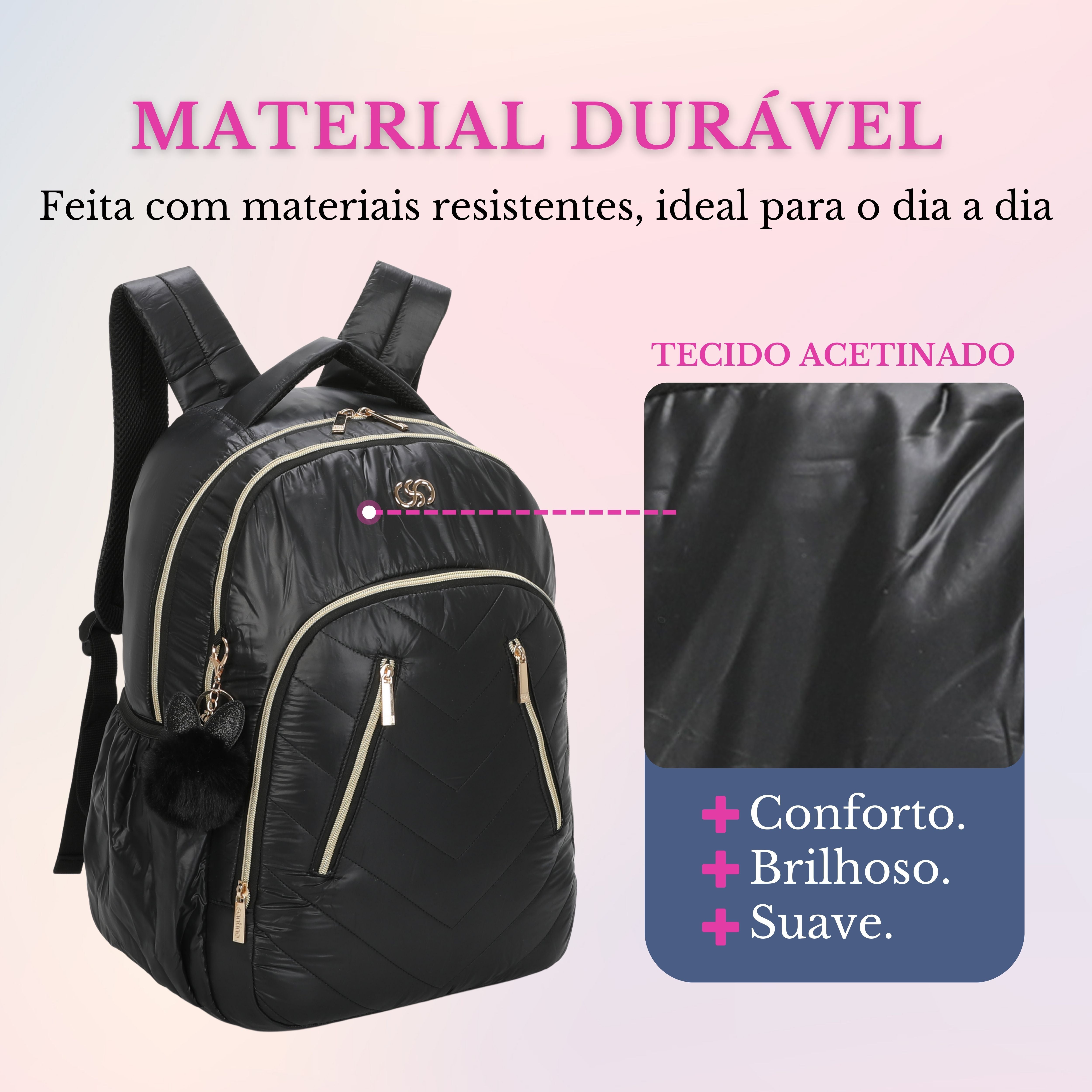 Meghan Santino Backpack Bag - SAB413U01 - Black