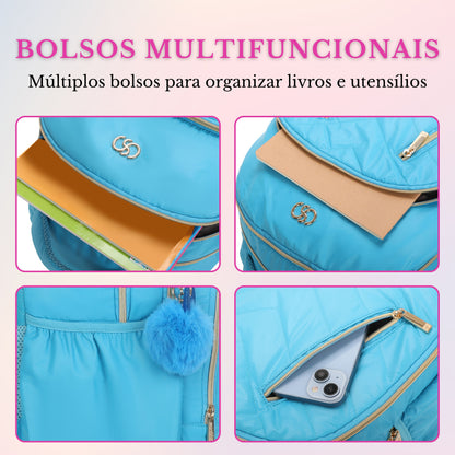 Meghan Santino Backpack Bag - SAB413U12 - Light Blue