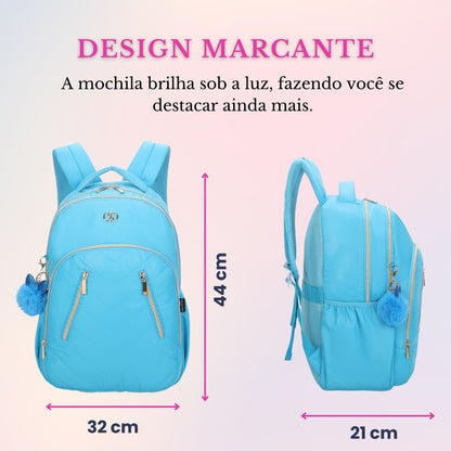 Meghan Santino Backpack Bag - SAB413U12 - Light Blue