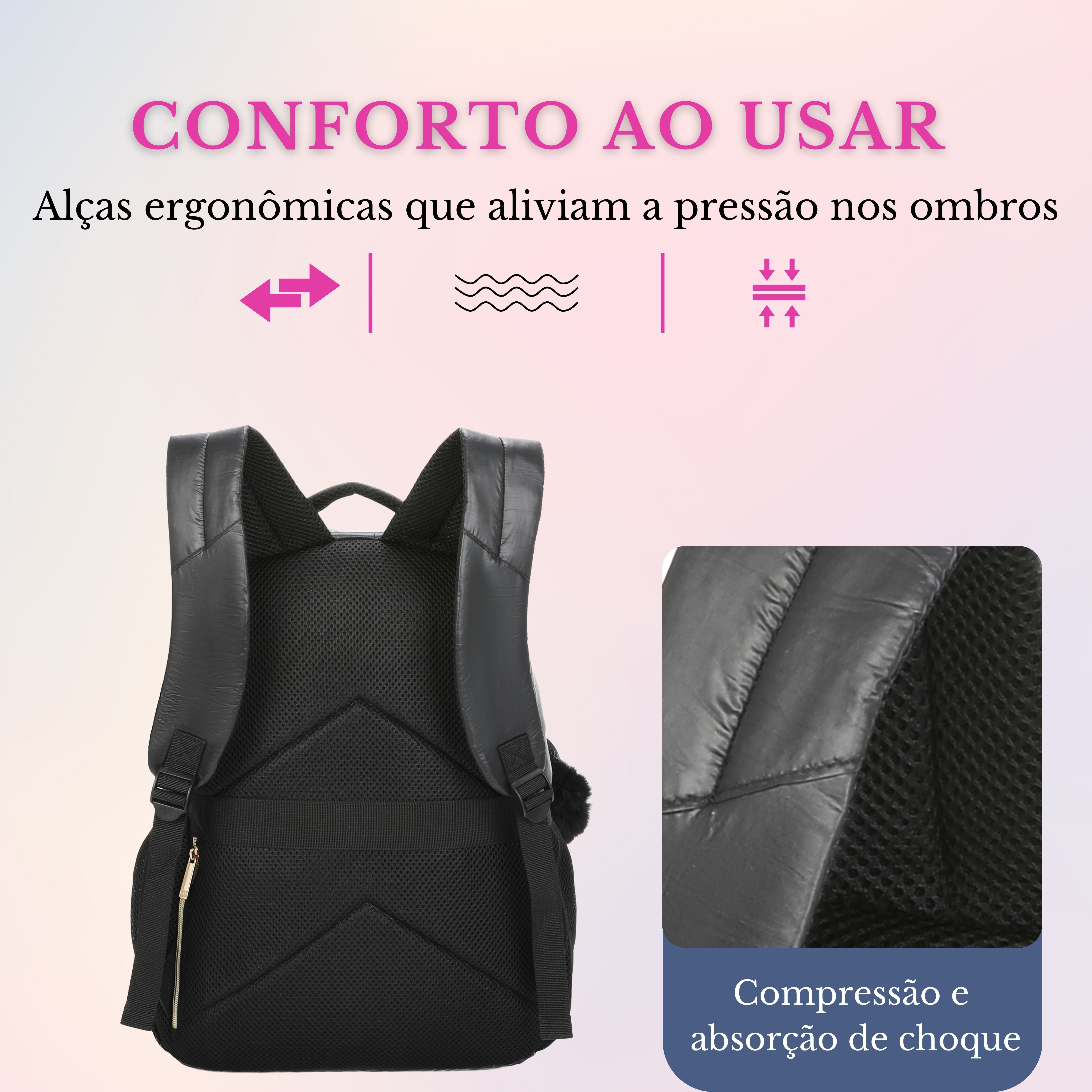 Rania Santino Backpack Bag - SAB415U01 - Black