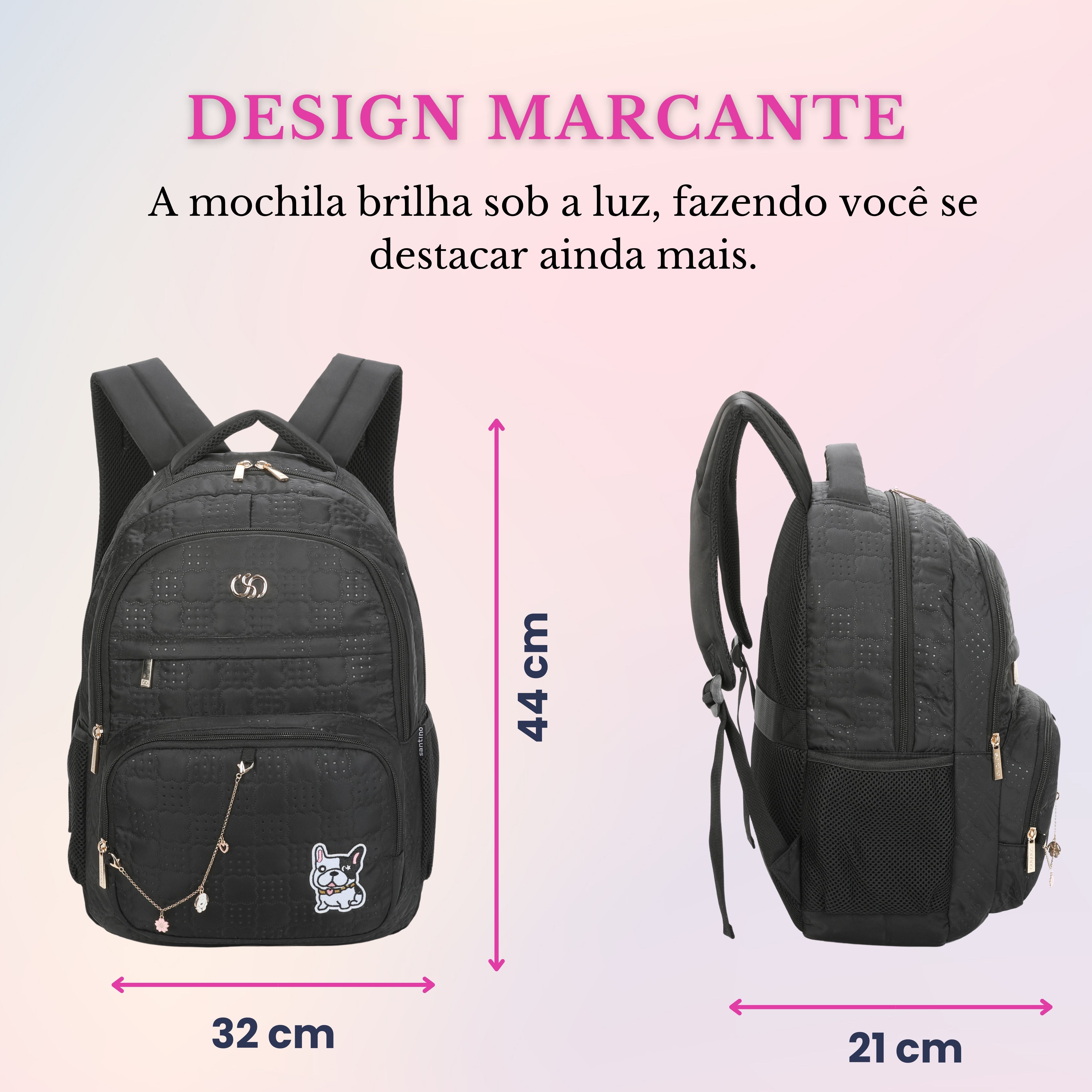 Tiana Santino Backpack Bag - SAB417U01 - Black