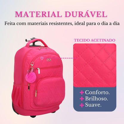 Cairo Notebook Backpack With Wheels Santino SAC200U Pink
