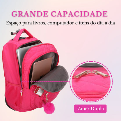 Cairo Notebook Backpack With Wheels Santino SAC200U Pink