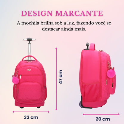Cairo Notebook Backpack With Wheels Santino SAC200U Pink