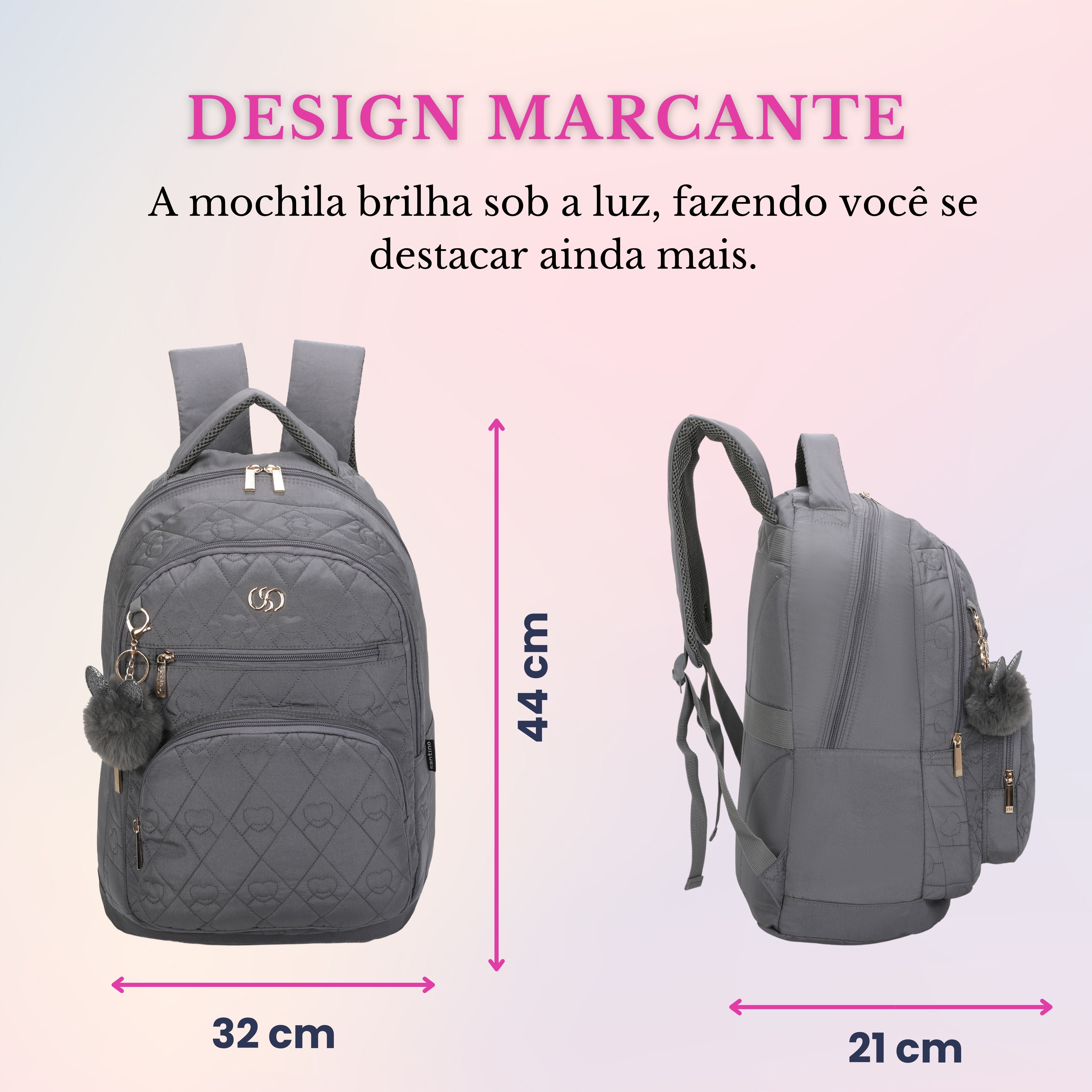 Cairo Santino Youth Backpack - SAM200U - Grey