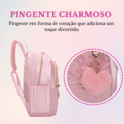 Sweet Girl Butterfly Backpack by Santino Polyester SAM230U Pink