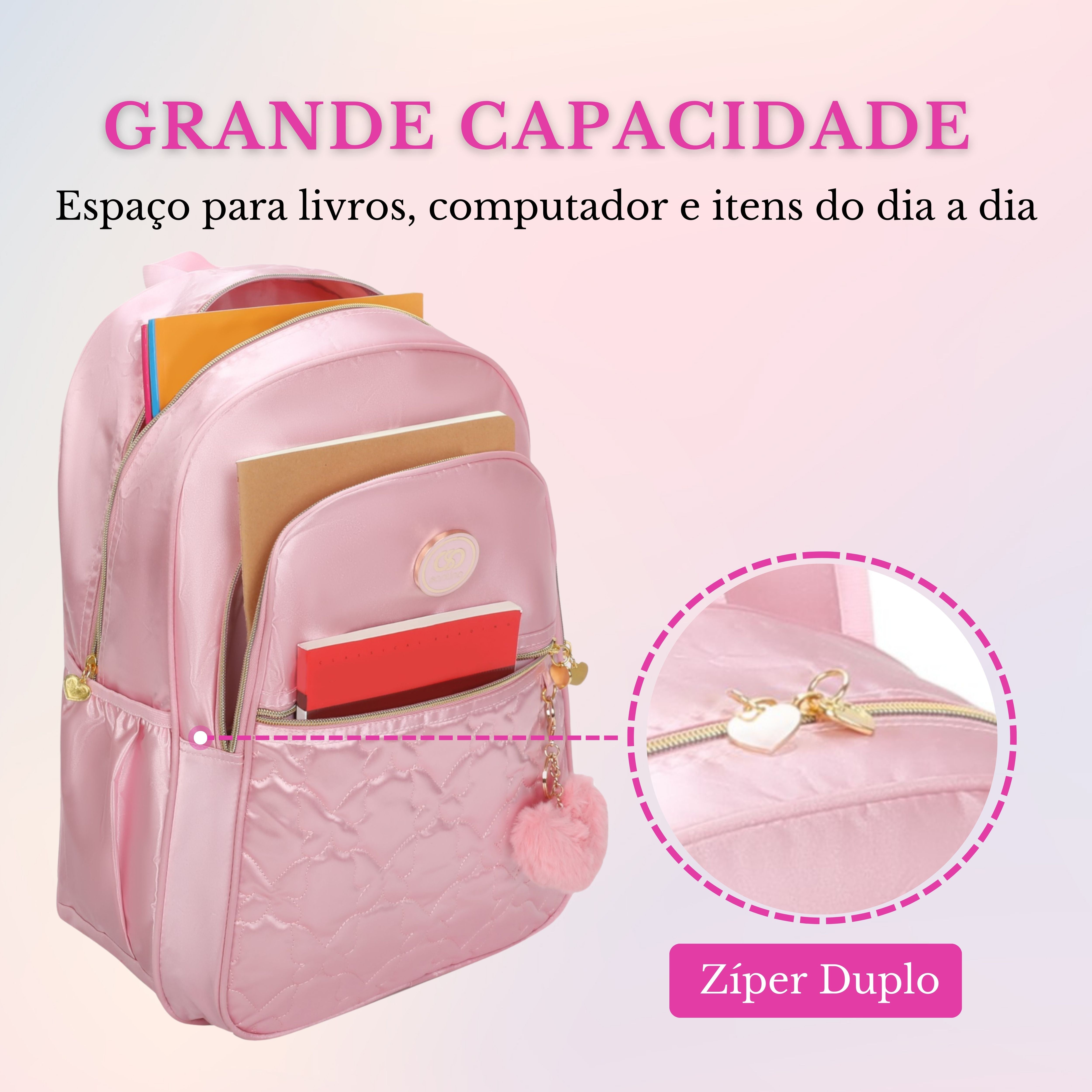 Sweet Girl Butterfly Backpack by Santino Polyester SAM230U Pink
