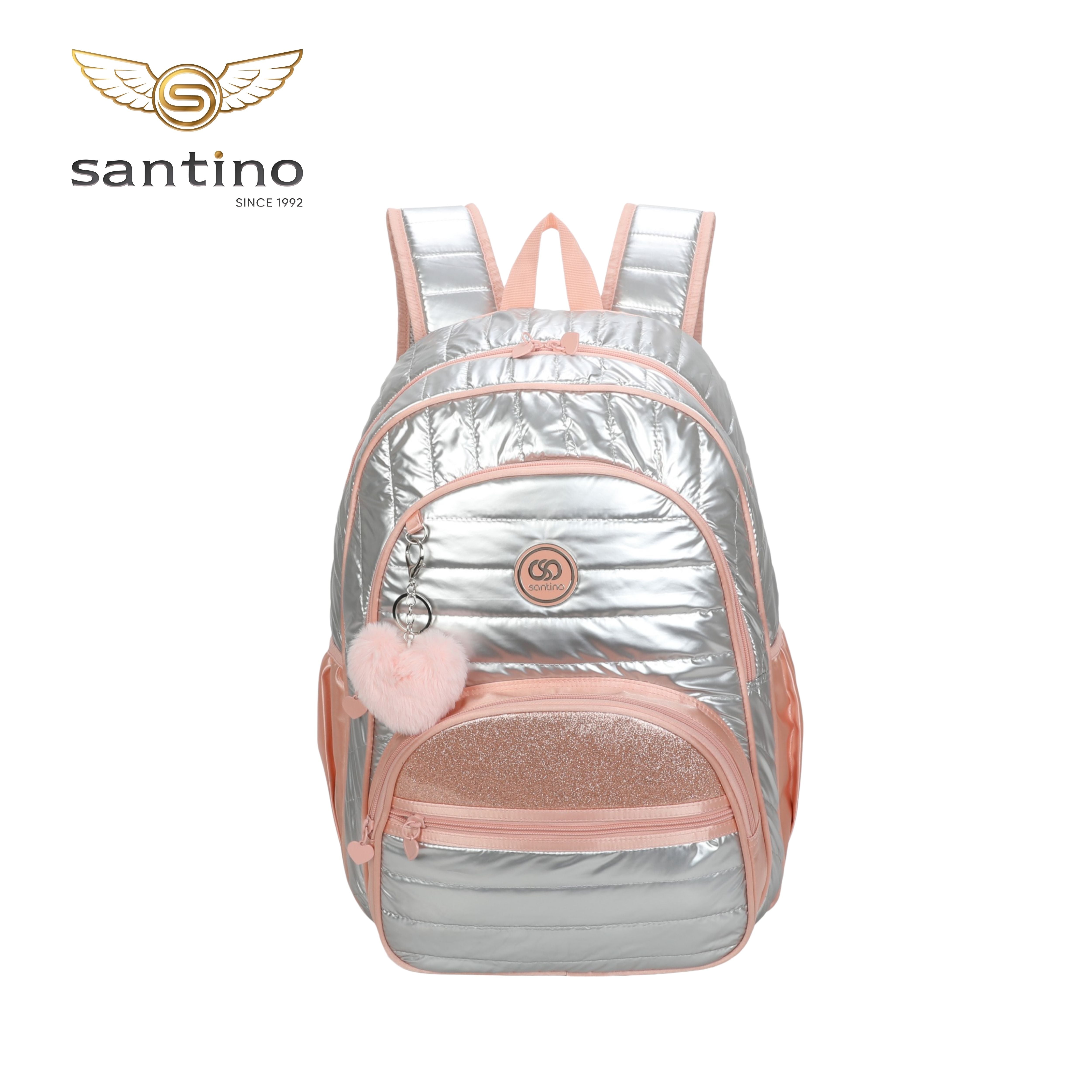 Sweet Girl Silver Wish Backpack by Santino Polyester SAM233U Light Pink