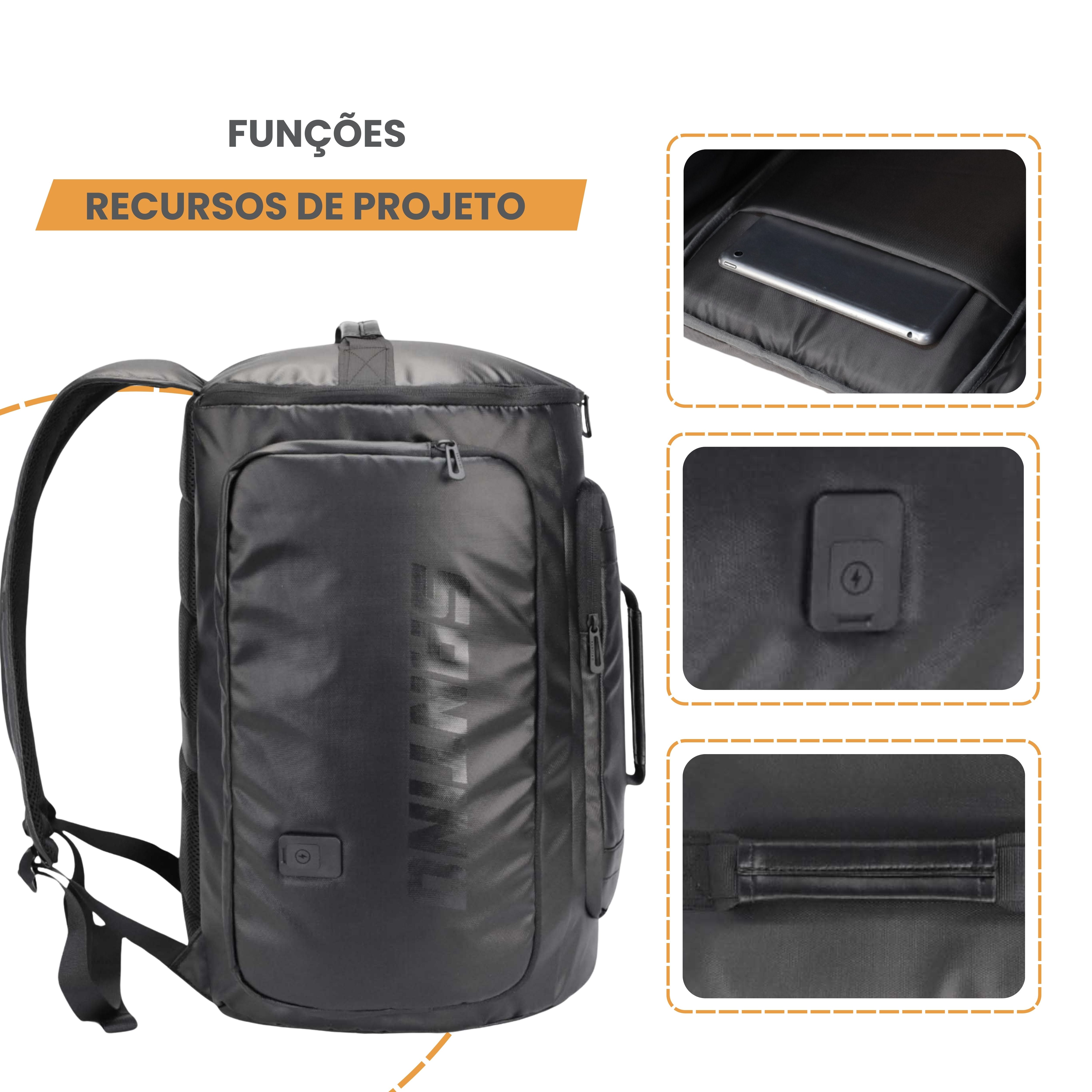 Urban Strong Santino Camping Notebook Backpack Black SAN270u
